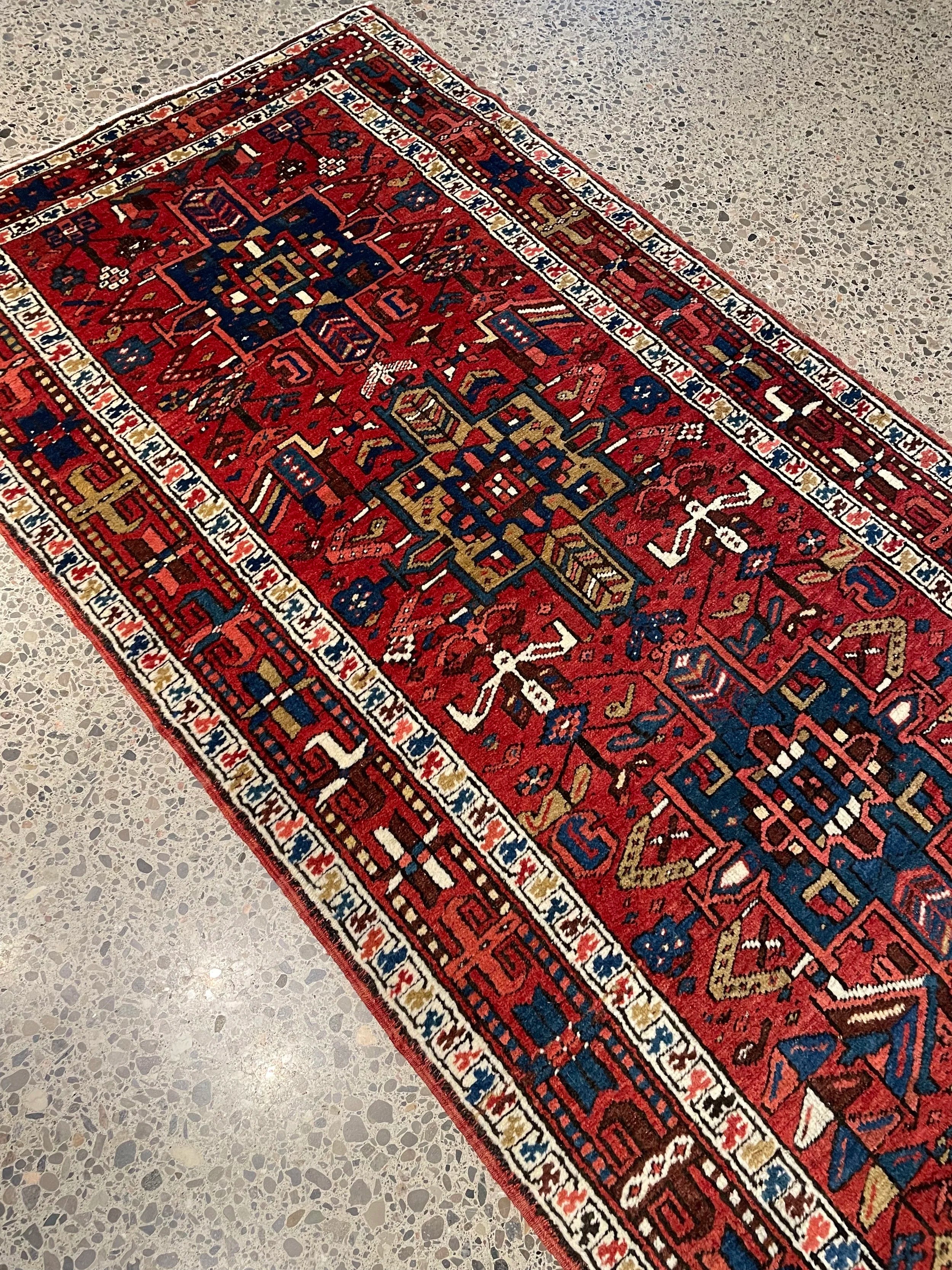 Karajeh Semi-Antique Wool Rug (2'10" x 11'4")