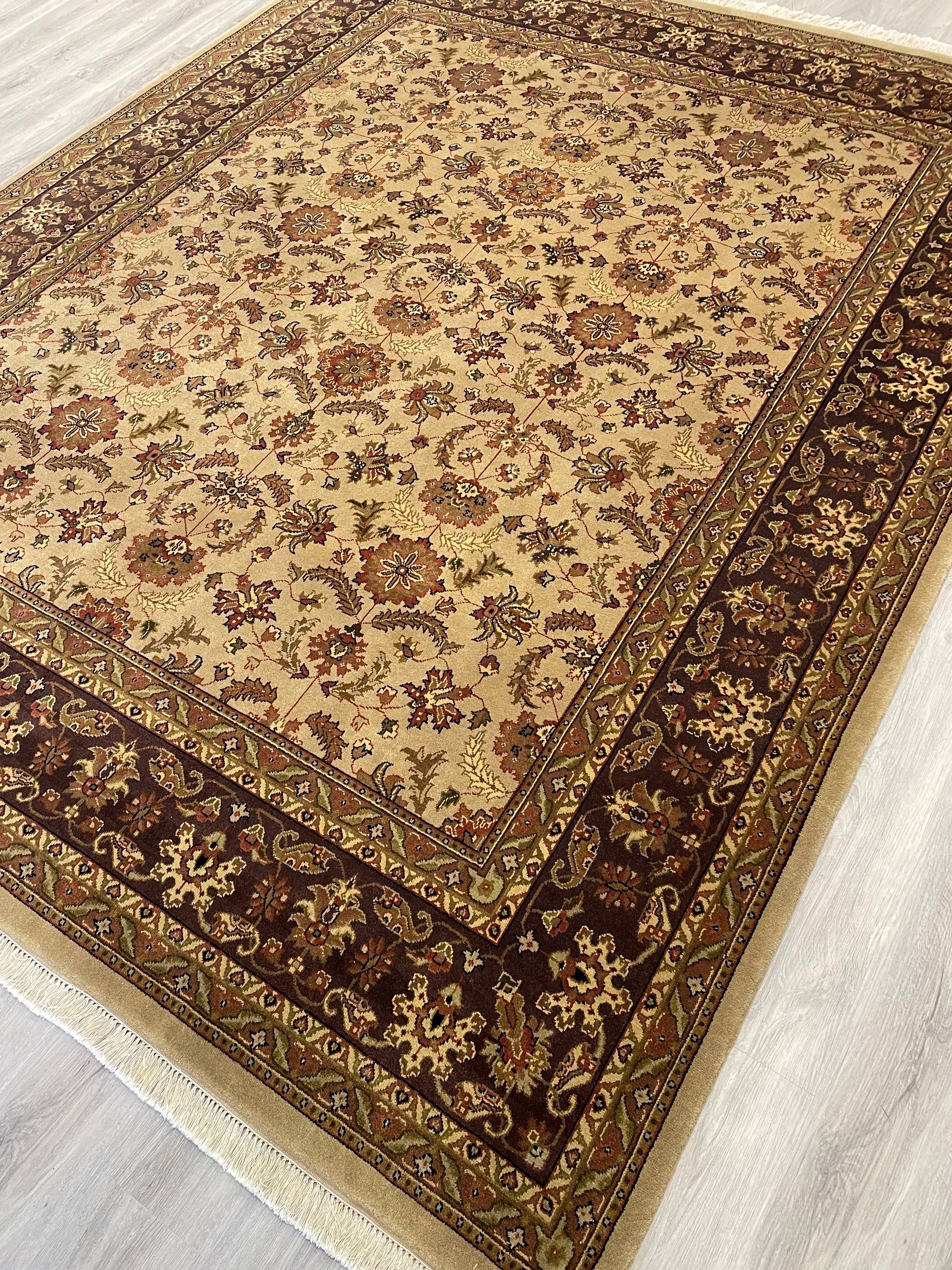 Indo Tabriz Wool Rug (8'1" x 9'10")