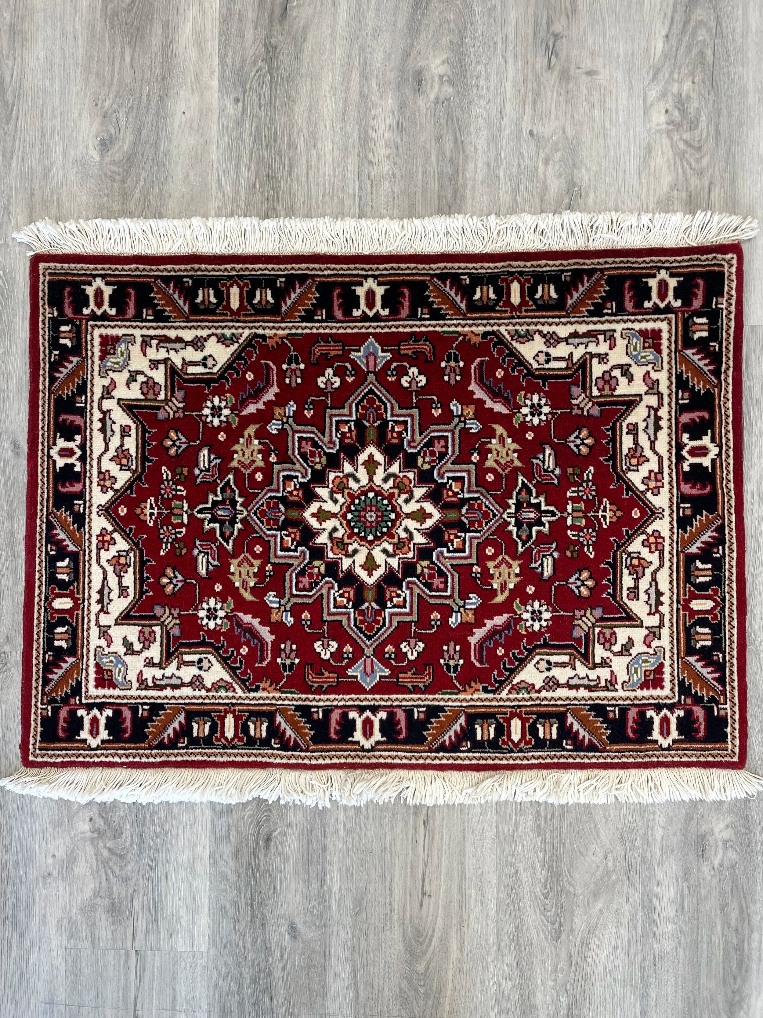 Tabriz Heriz Design Wool Rug (2'1" x 3'0")