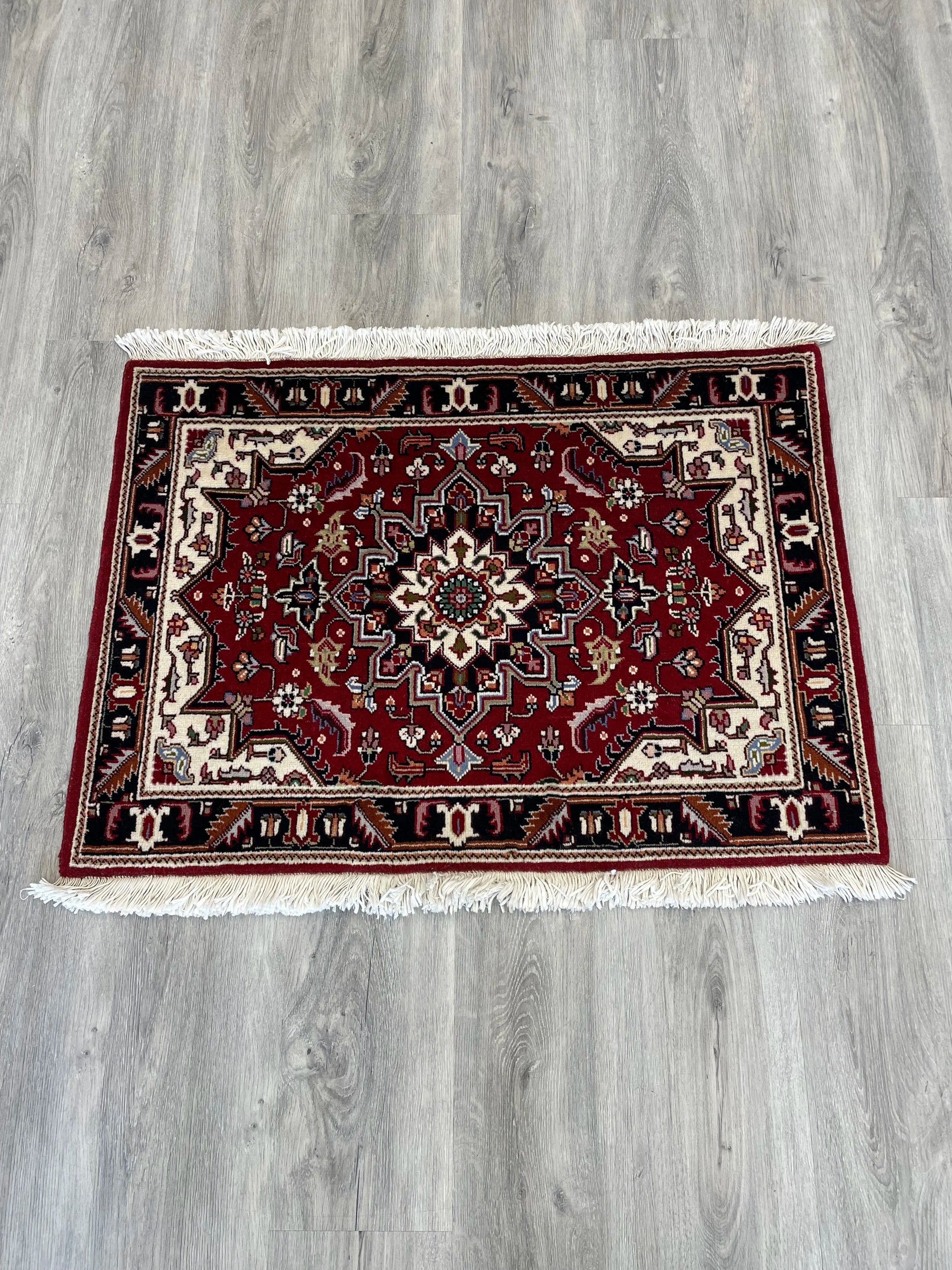 Tabriz Heriz Design Wool Rug (2'1" x 3'0")