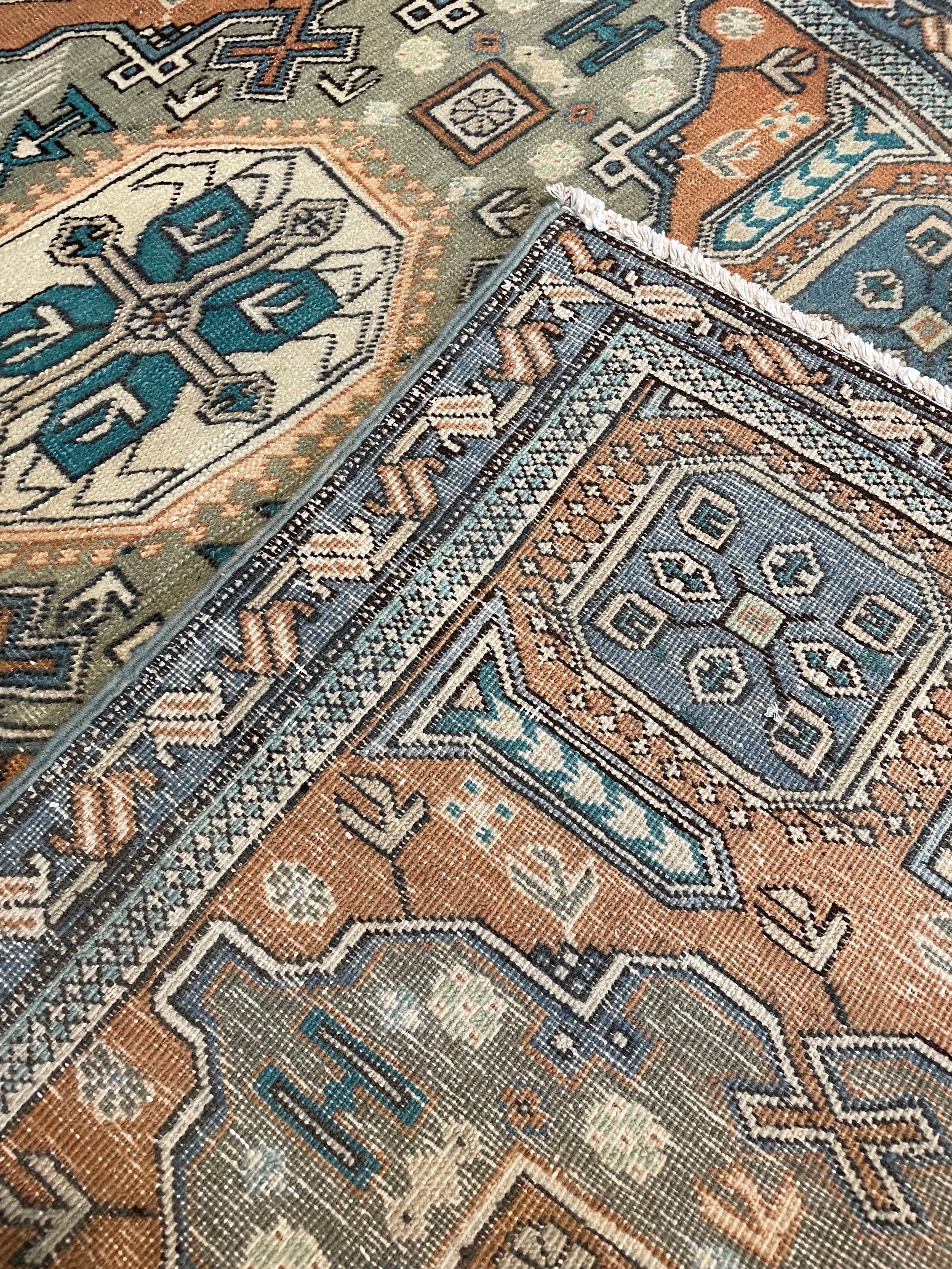 Kazak Vintage Wool Rug (3'3" x 5'10")