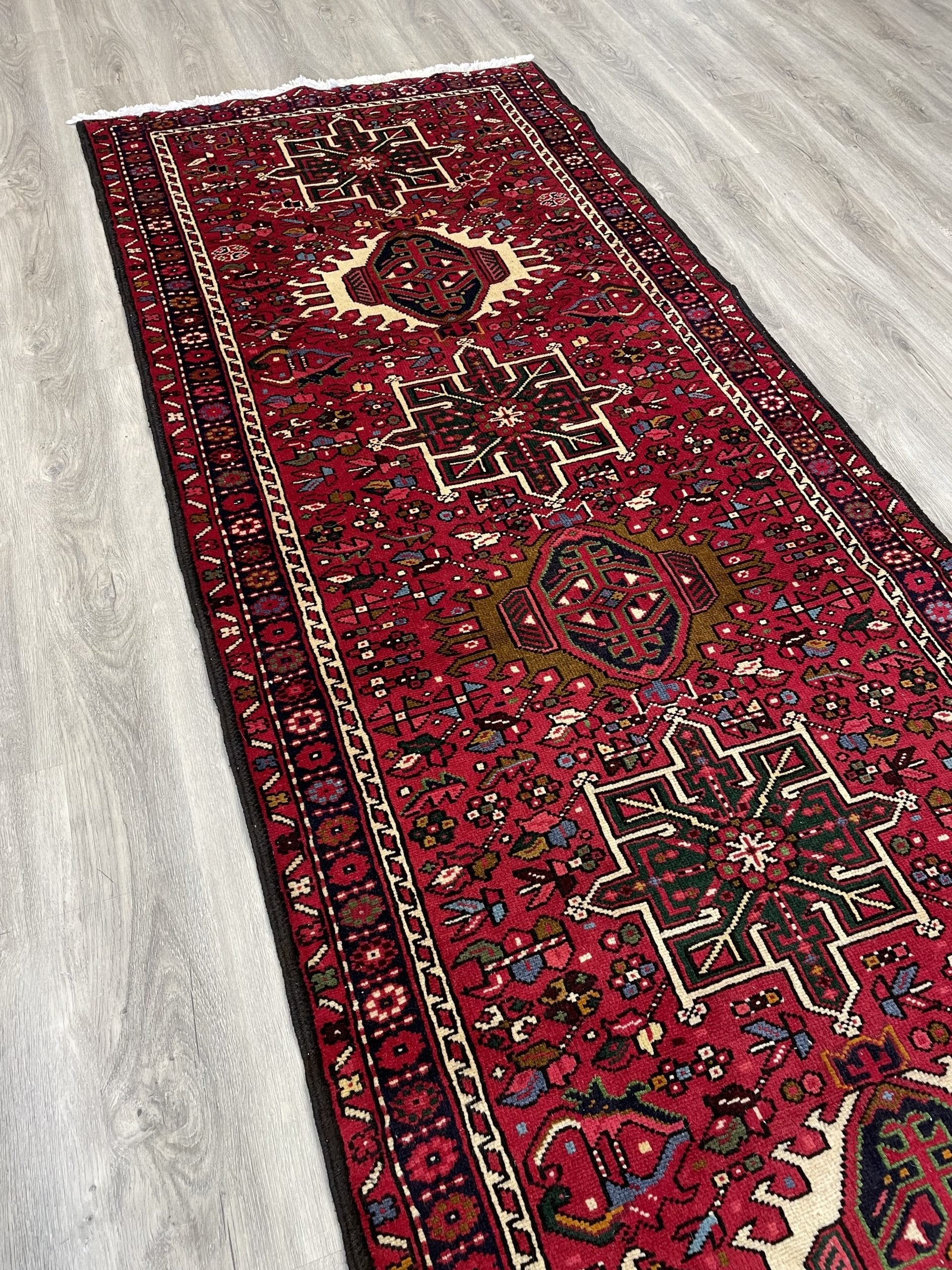 Karajeh Wool Runner Rug (3'2" x 10'3")