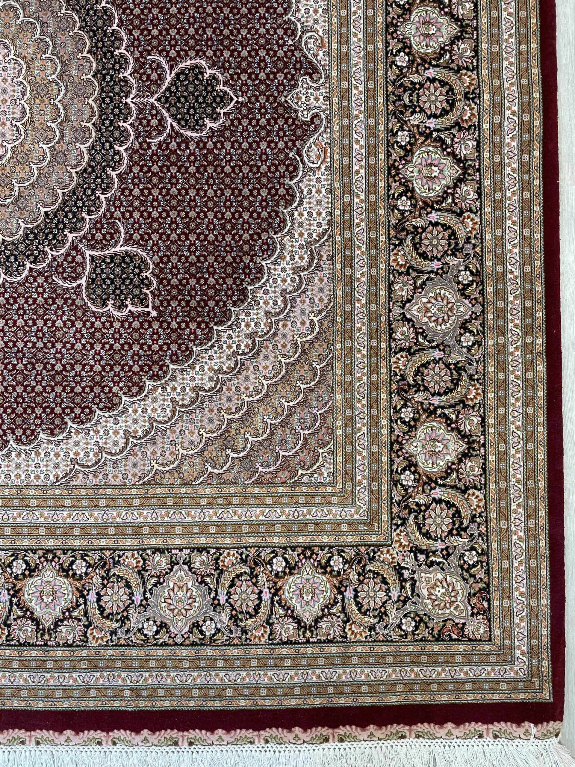 Tabriz Wool & Silk Rug (8'3" x 8'3")
