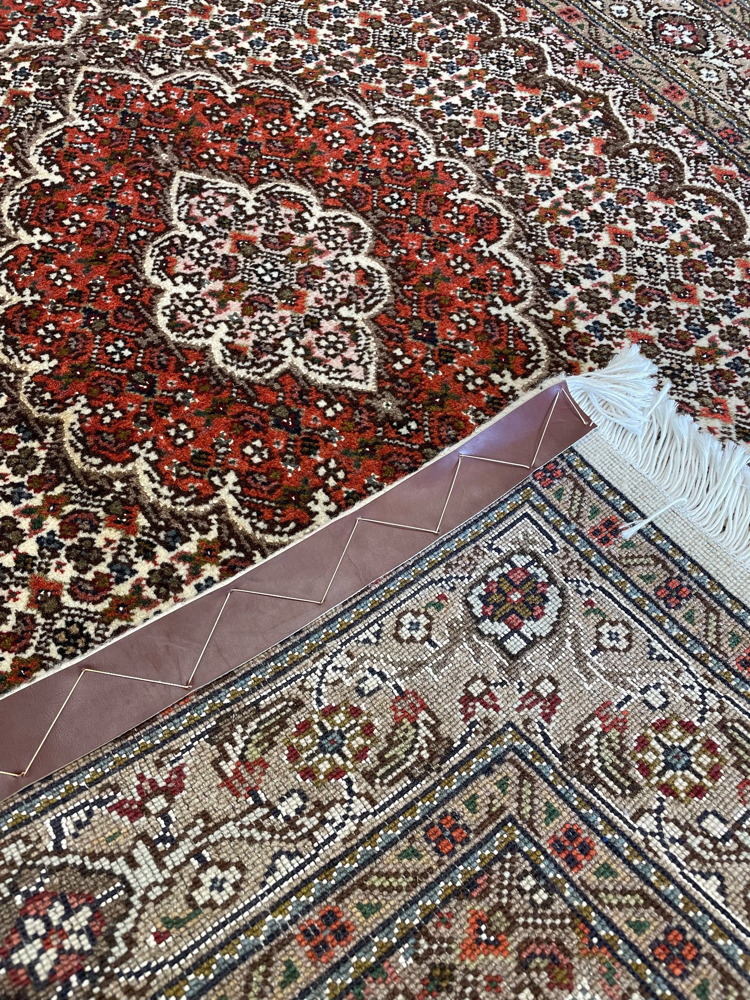 Tabriz Mahi Wool & Silk Rug (3'4" x 5'2")