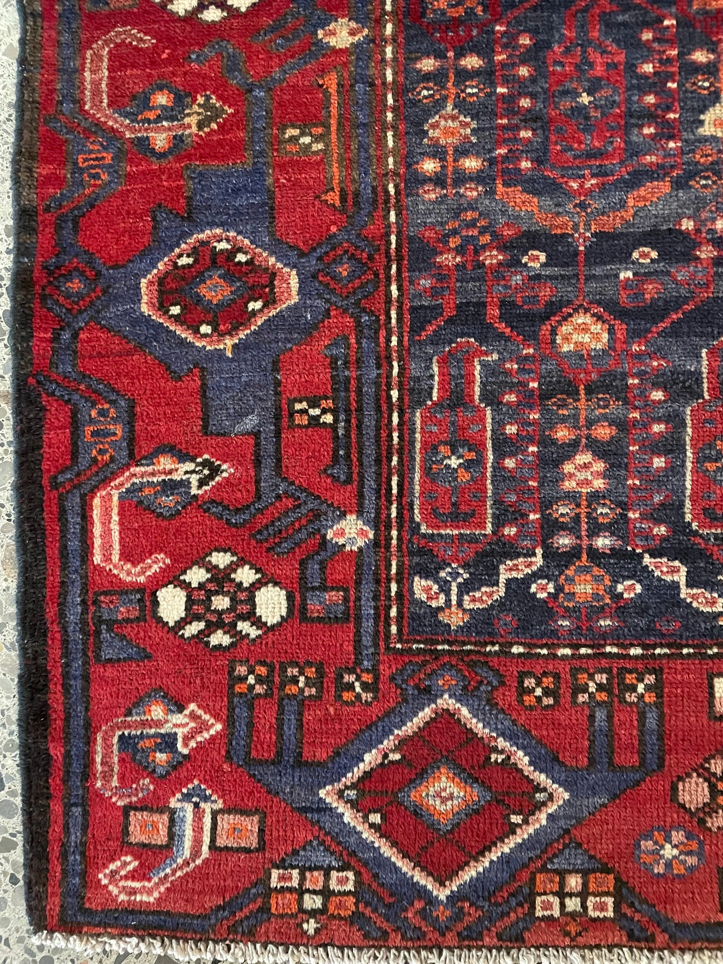 Zanjan Vintage Wool Rug (3'3" x 4'7")
