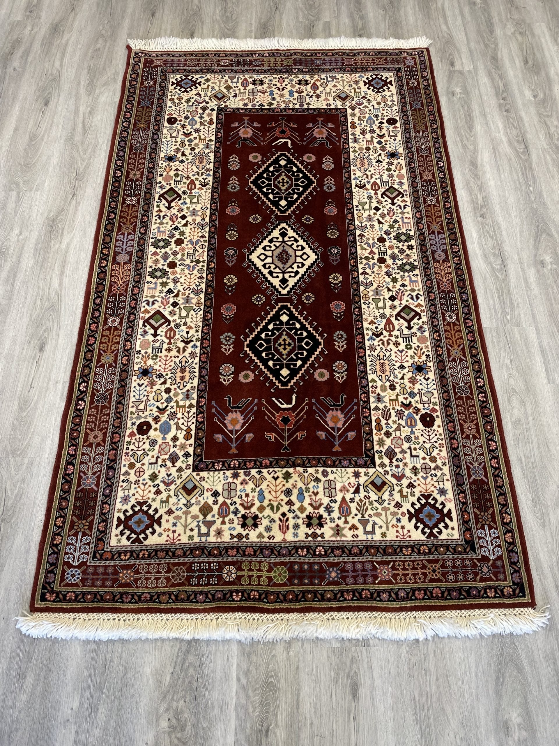 Qashqai 100% Wool Rug (4'1" x 7'0")