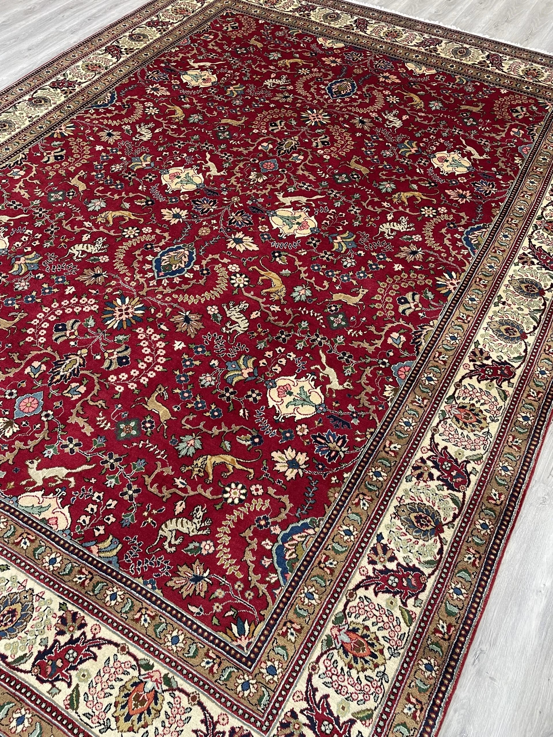 Wool Tabriz Rug (9'11" x 13'2")