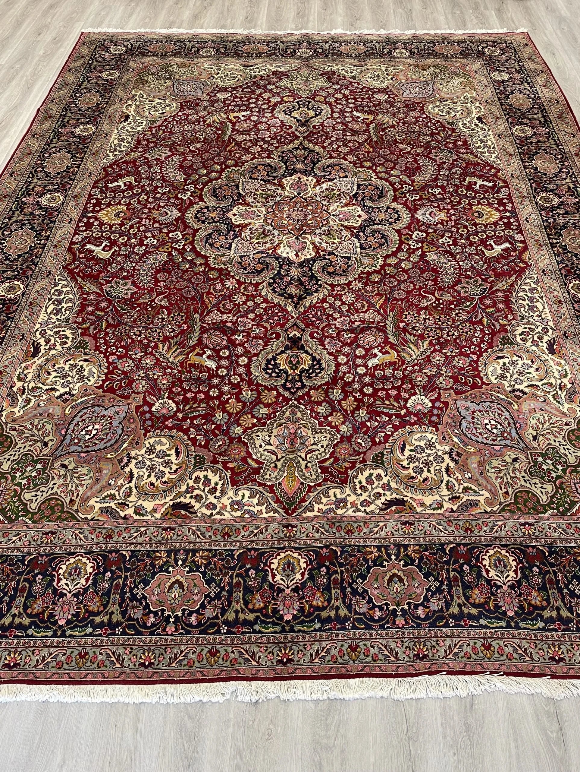 Wool Tabriz Rug (10'0" x 13'1")