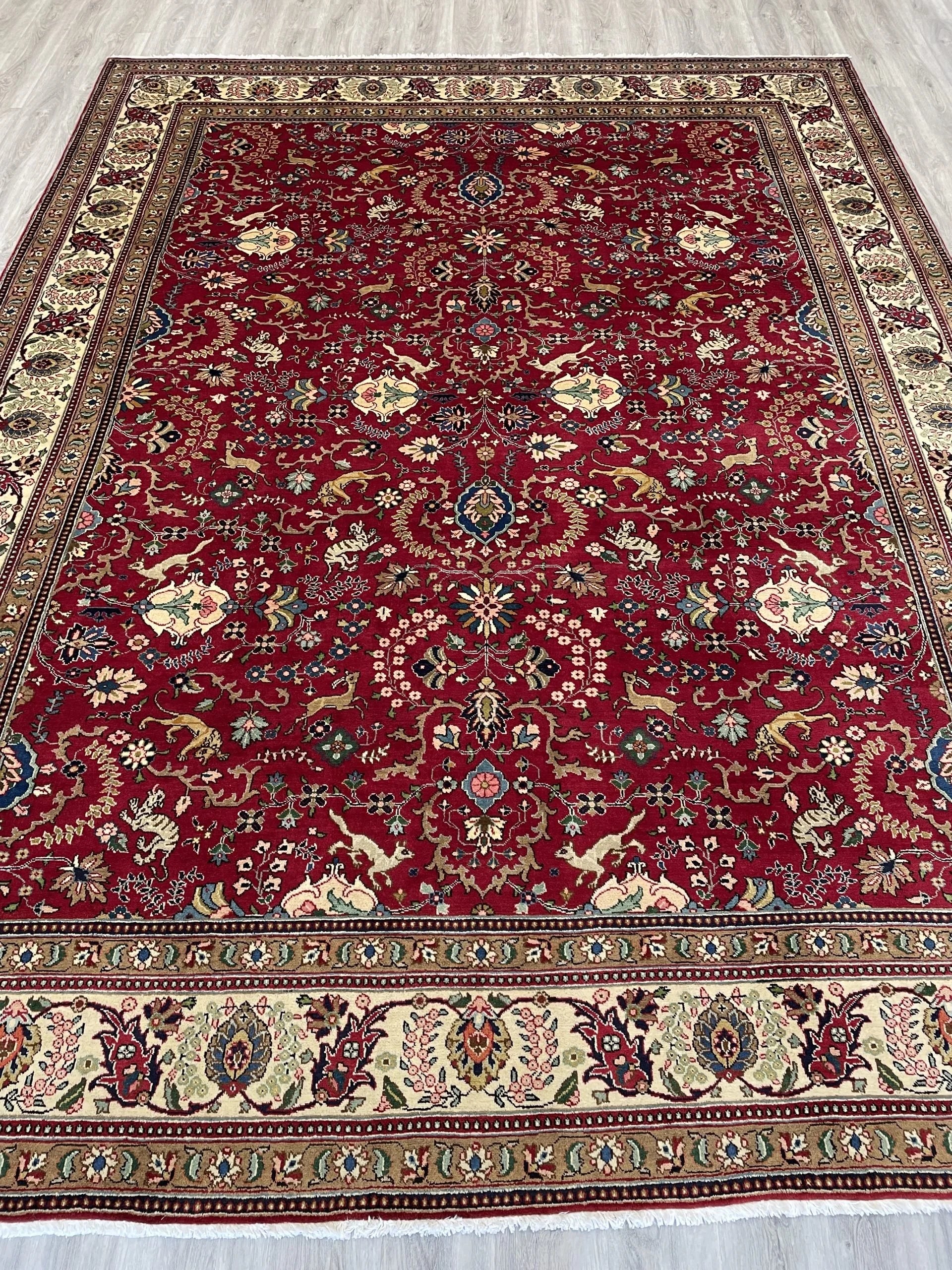 Wool Tabriz Rug (9'11" x 13'2")