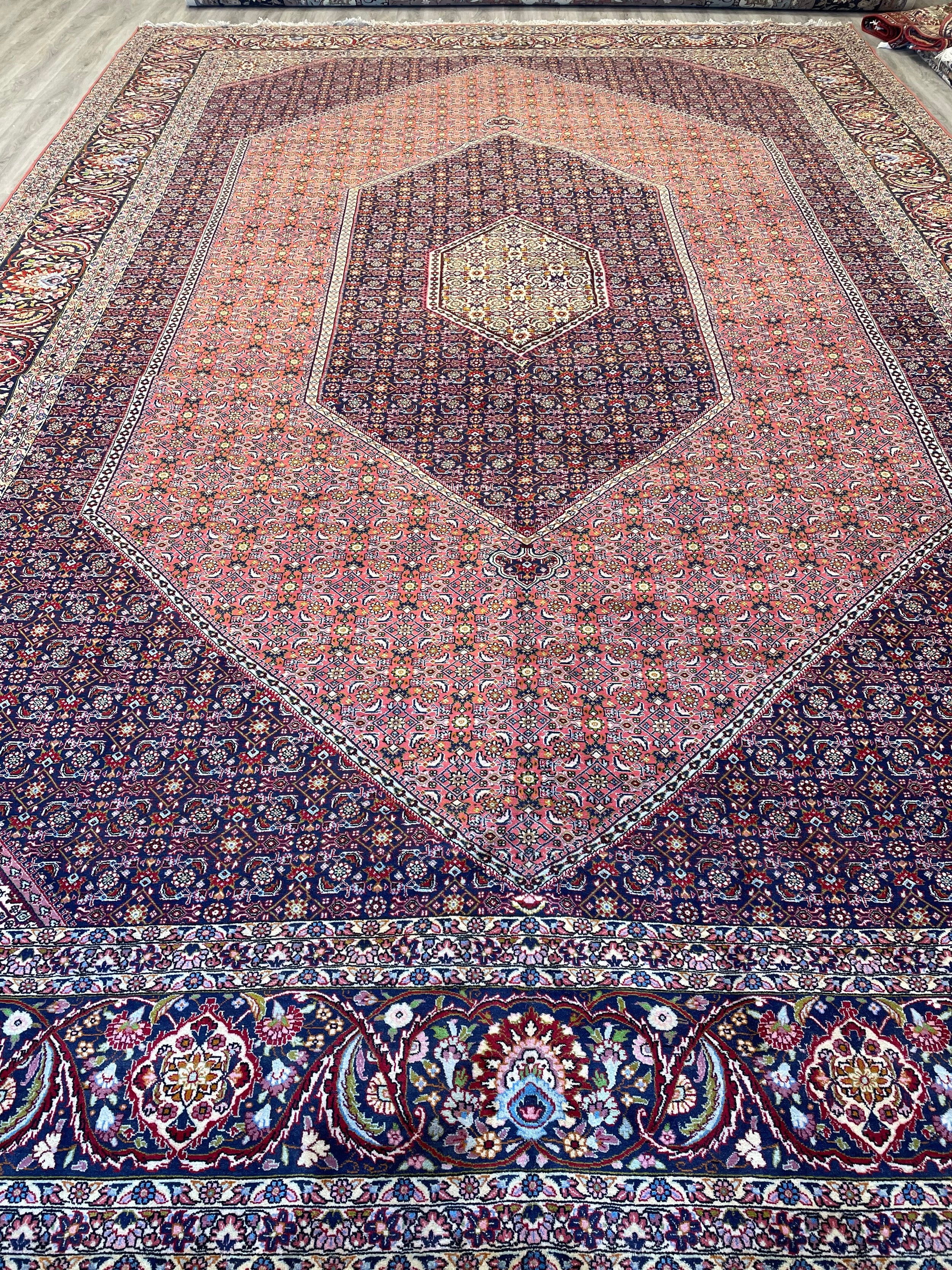Bijar Wool Rug (11'4" x 17'0")