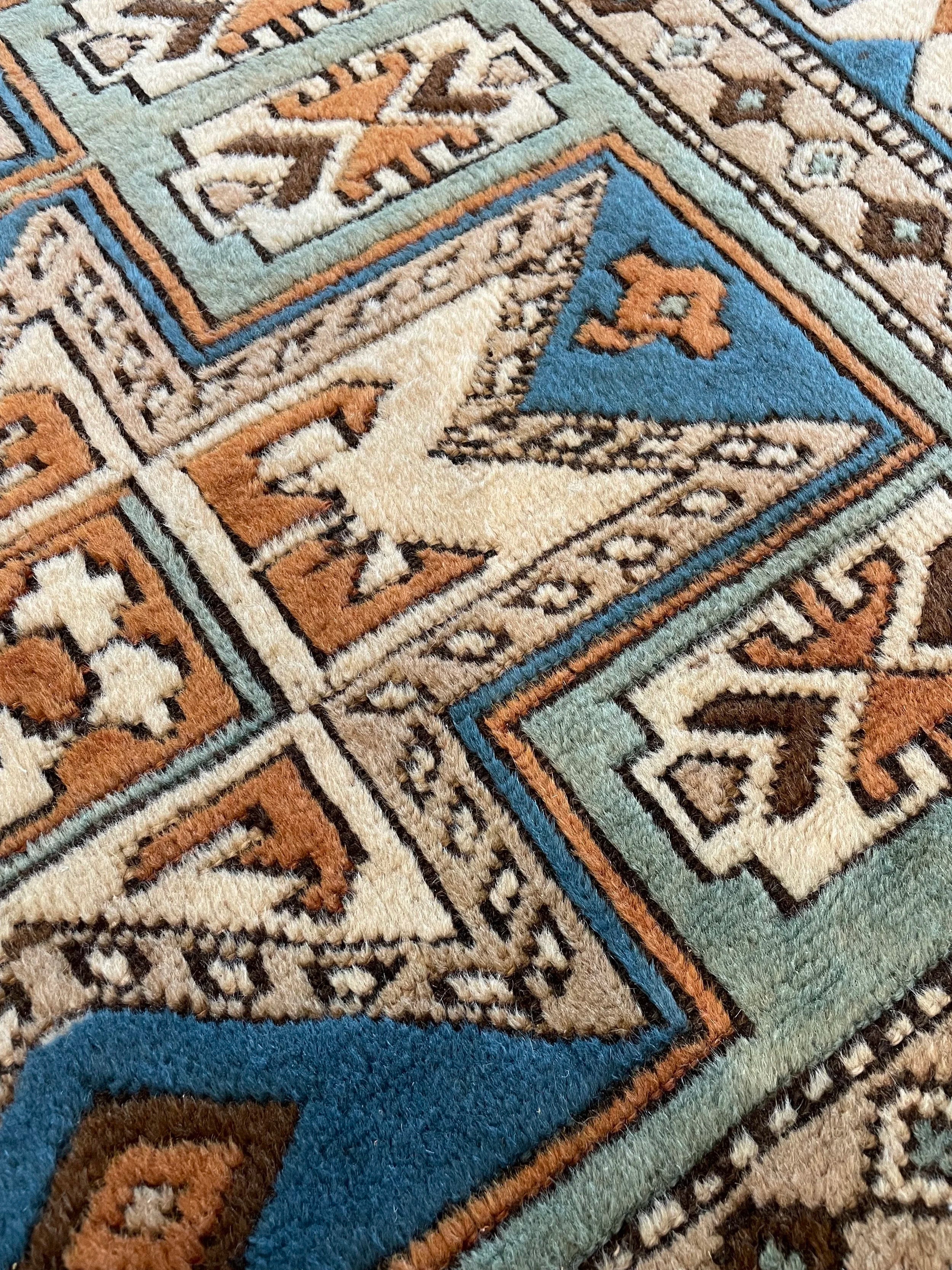 Turkish Vintage Wool Rug (4'3" x 5'10")