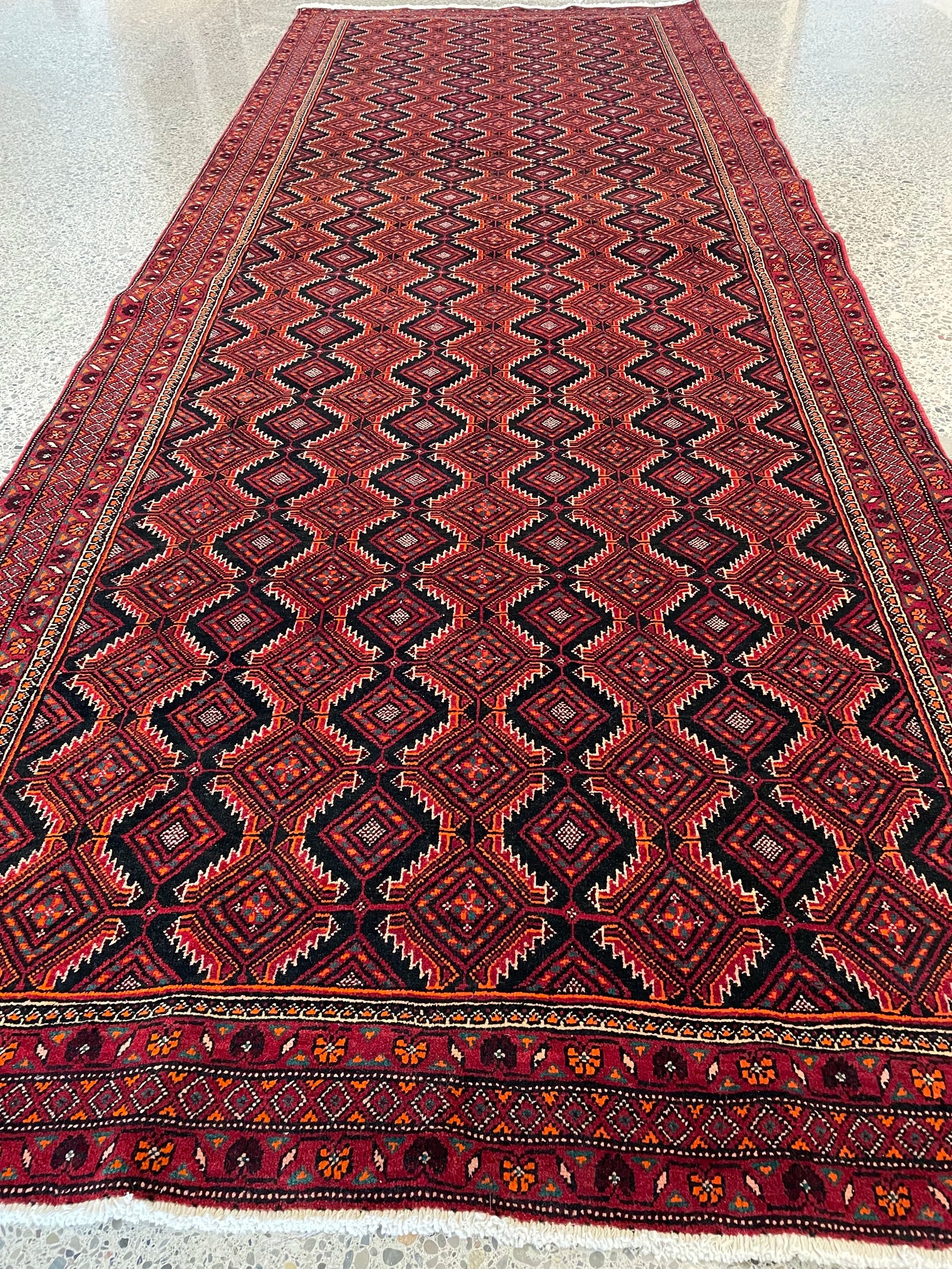 Fine Baluchi Wool Rug Runner (4'8" x 12'8")