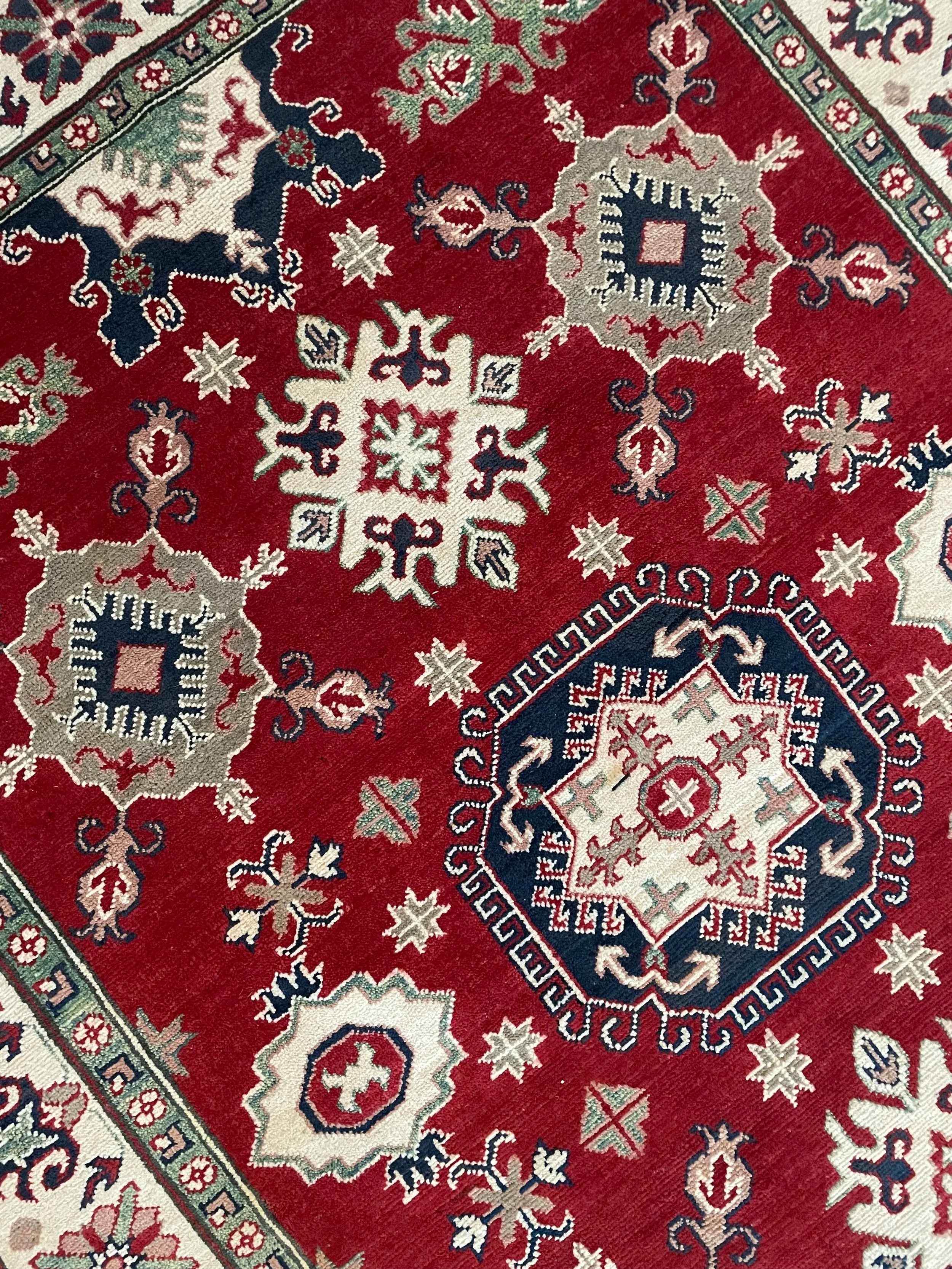 Kazak Wool Rug (5'0" x 6'10")