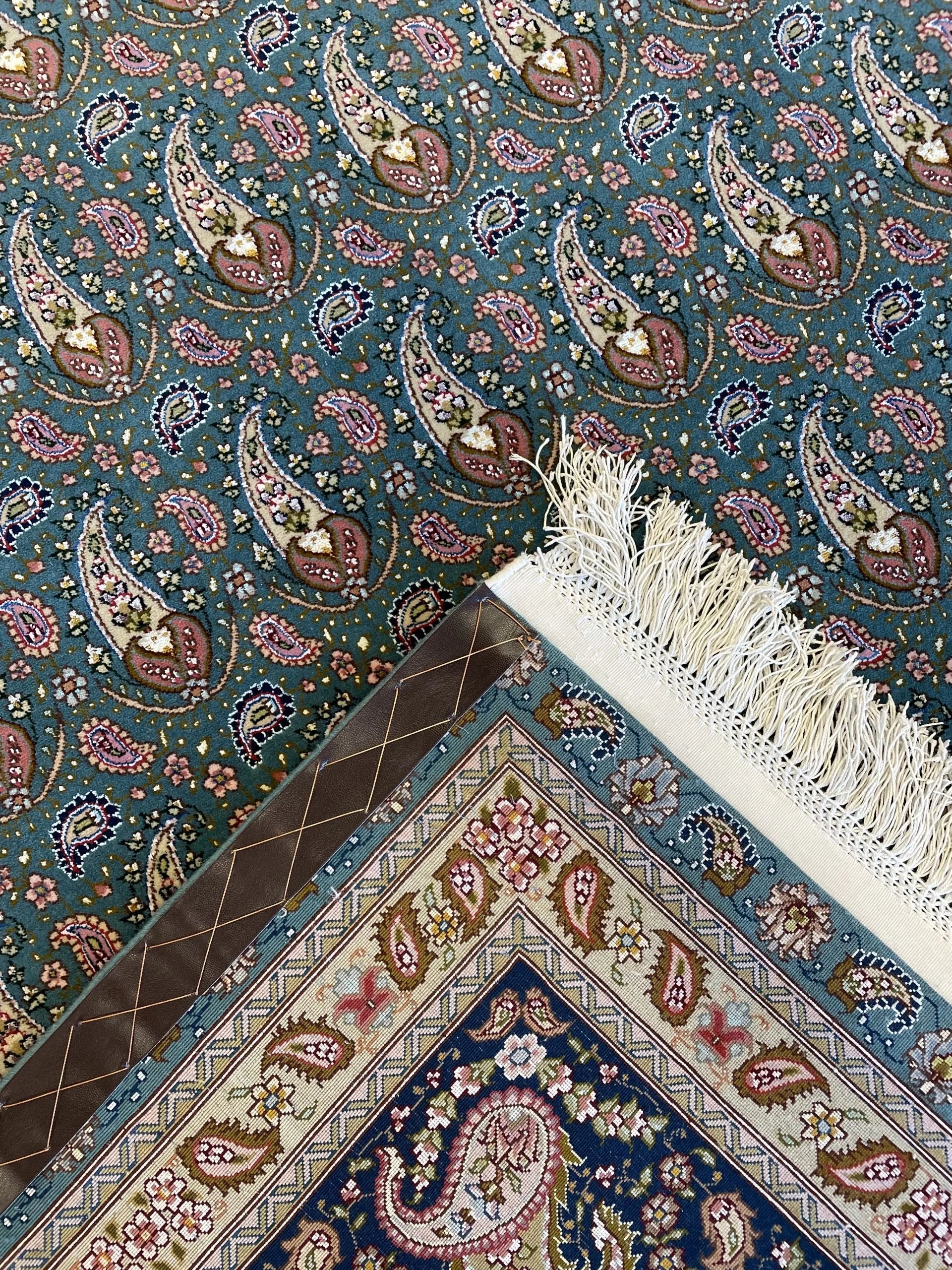 Tabriz Wool & Silk Rug (6'7" x 9'9")