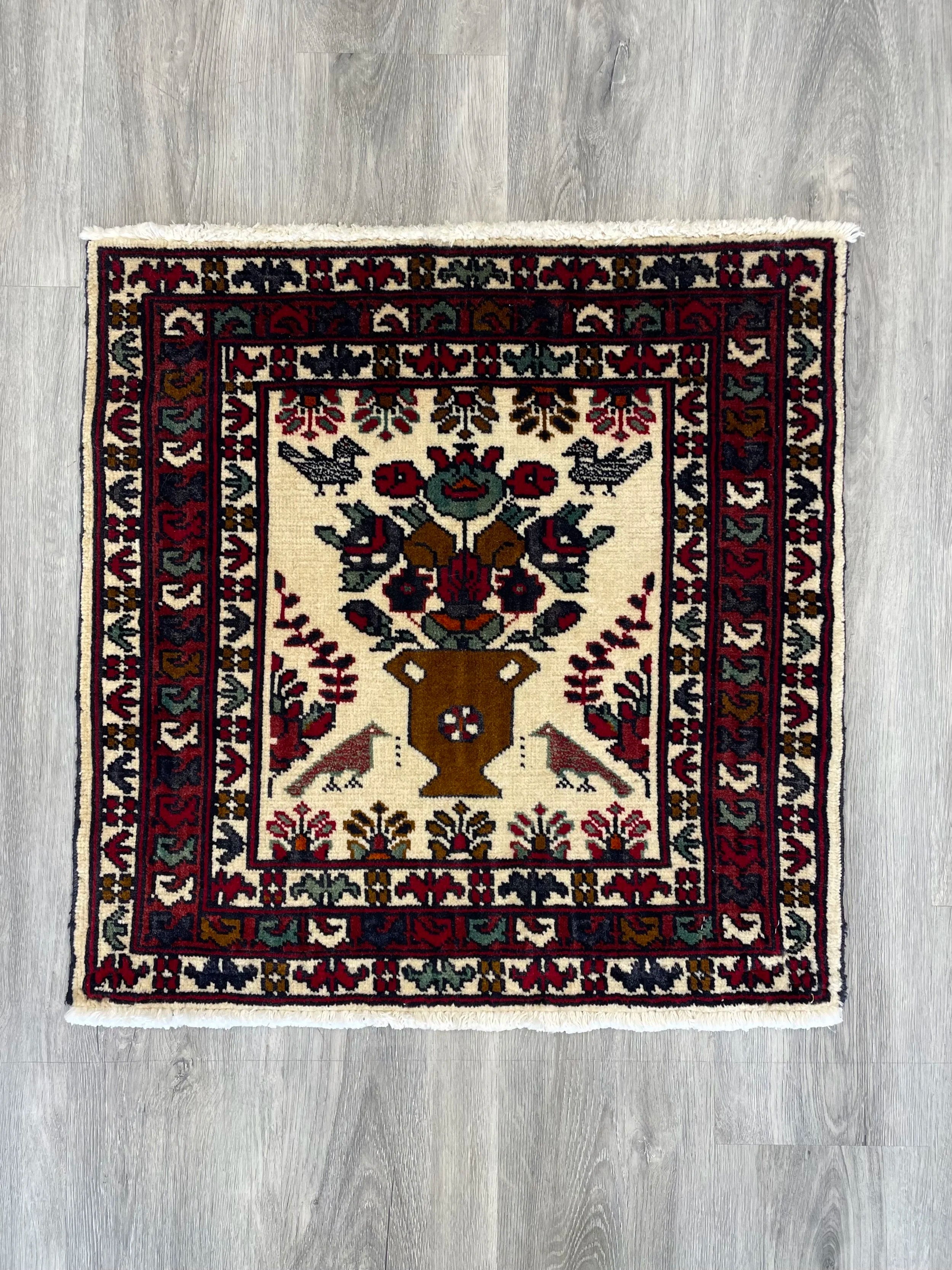 Rudbar Mini Wool Rug (2'1" x 2'1")