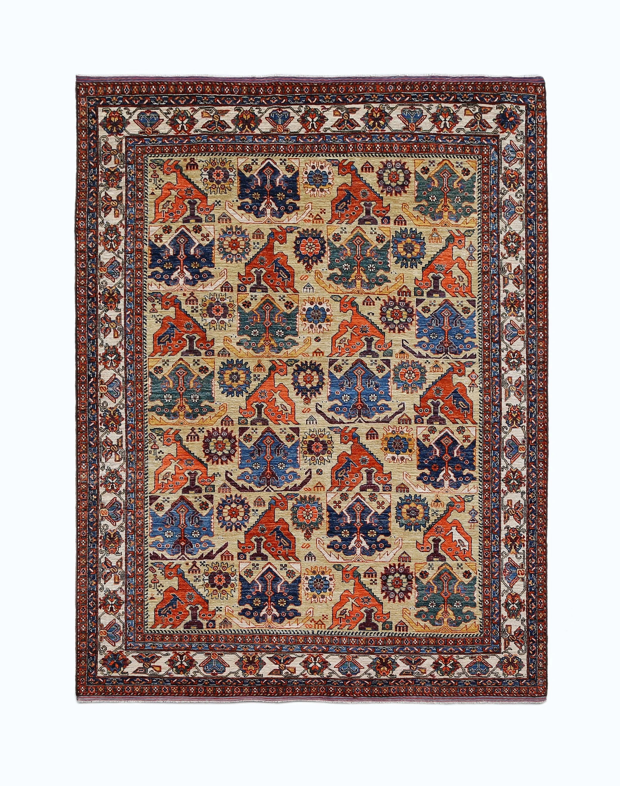 Contemporary Tribal Wool Rug (8'0" x 10'0")