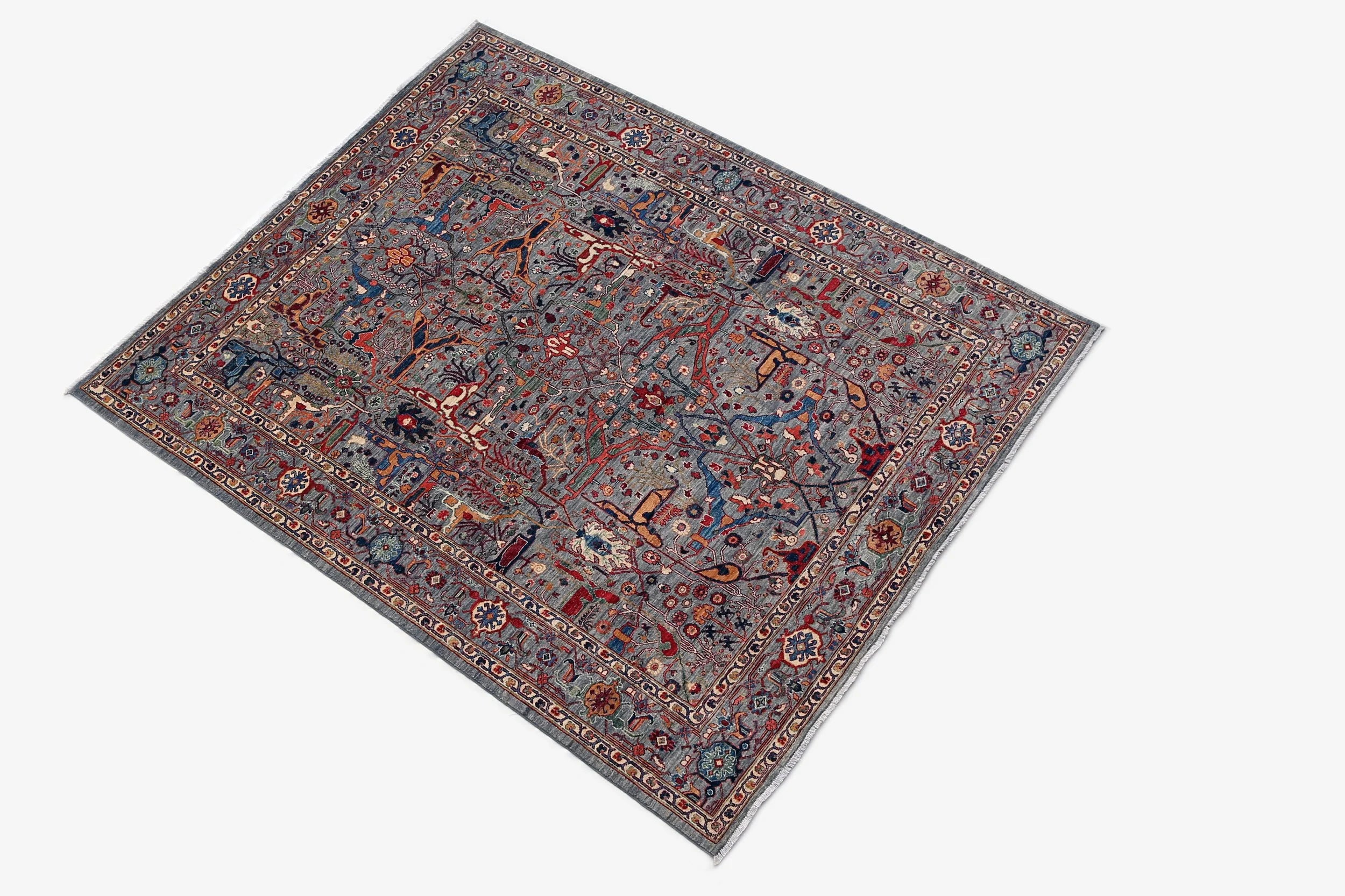Contemporary Tribal Wool Rug (8'1" x 9'10")