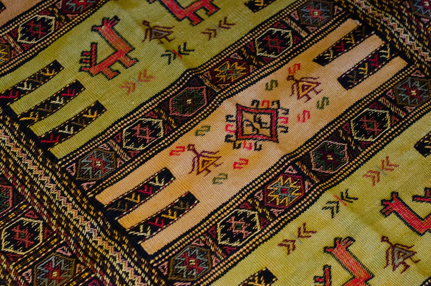 GHOUCHAN KILIM 5'10" x 3'2"