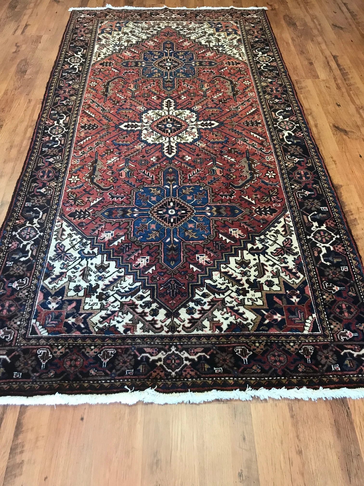 Heriz Vintage Wool Rug (5'3" x 10'4")