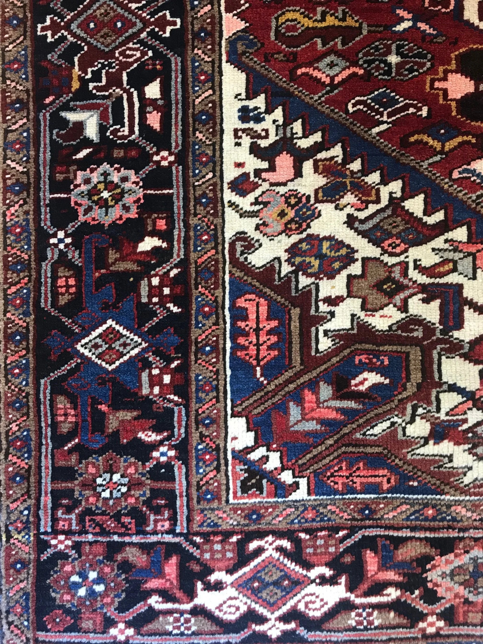 Wool Heriz Rug (6'7" x 9'10")