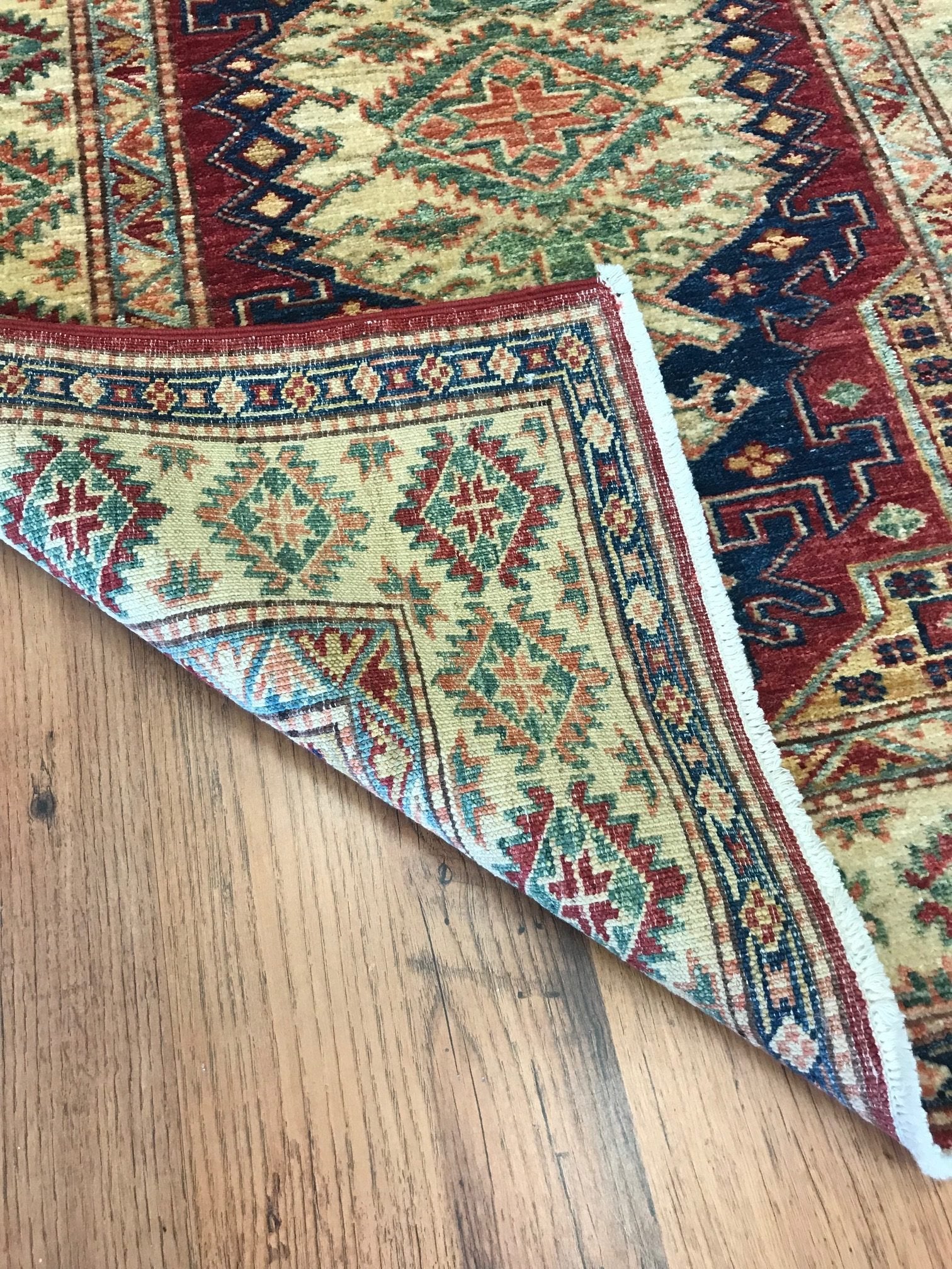Super Kazak Wool Rug (2'11" x 4'0")