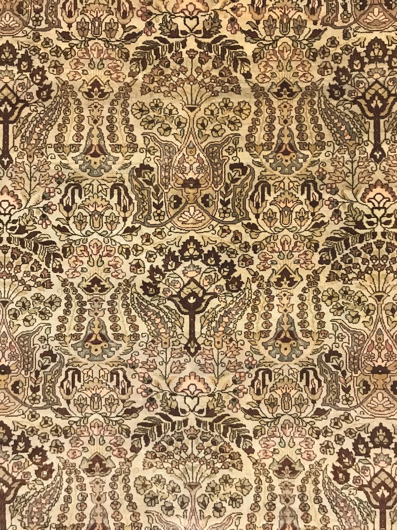 Indo Tabriz Wool Rug (8'2" x 9'7")