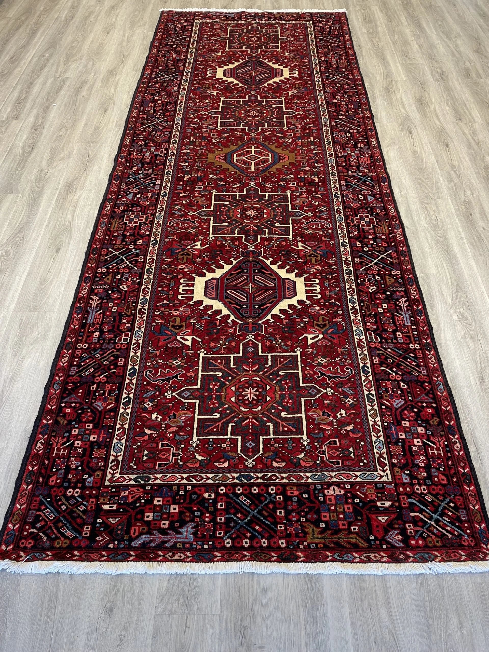 Karajeh Tribal Wool Rug Runner (4'10" x 13'1")