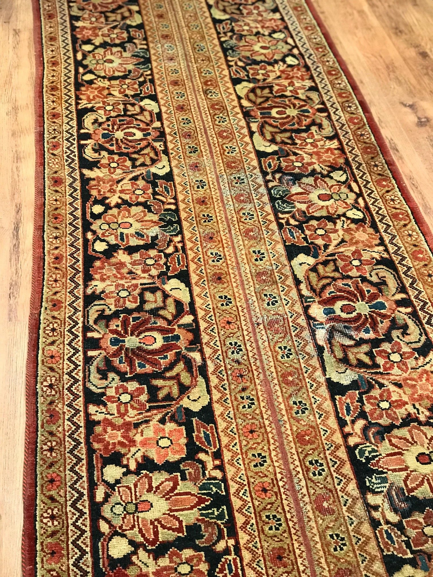 Mahal Vintage Wool Runner Rug (3'0" x 17'3")