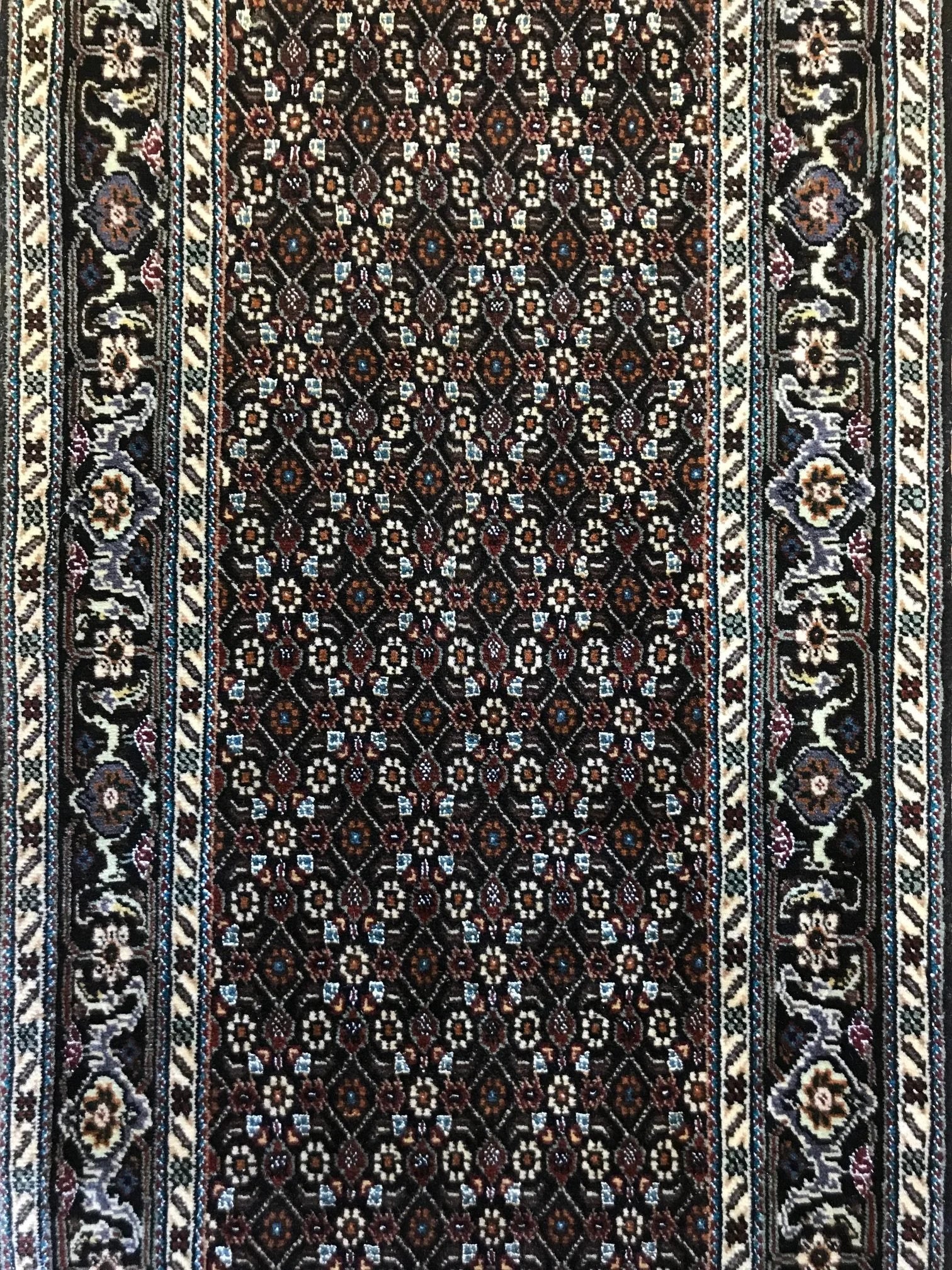 Tabriz Herati Wool & Silk Rug (2'2" x 9'5")