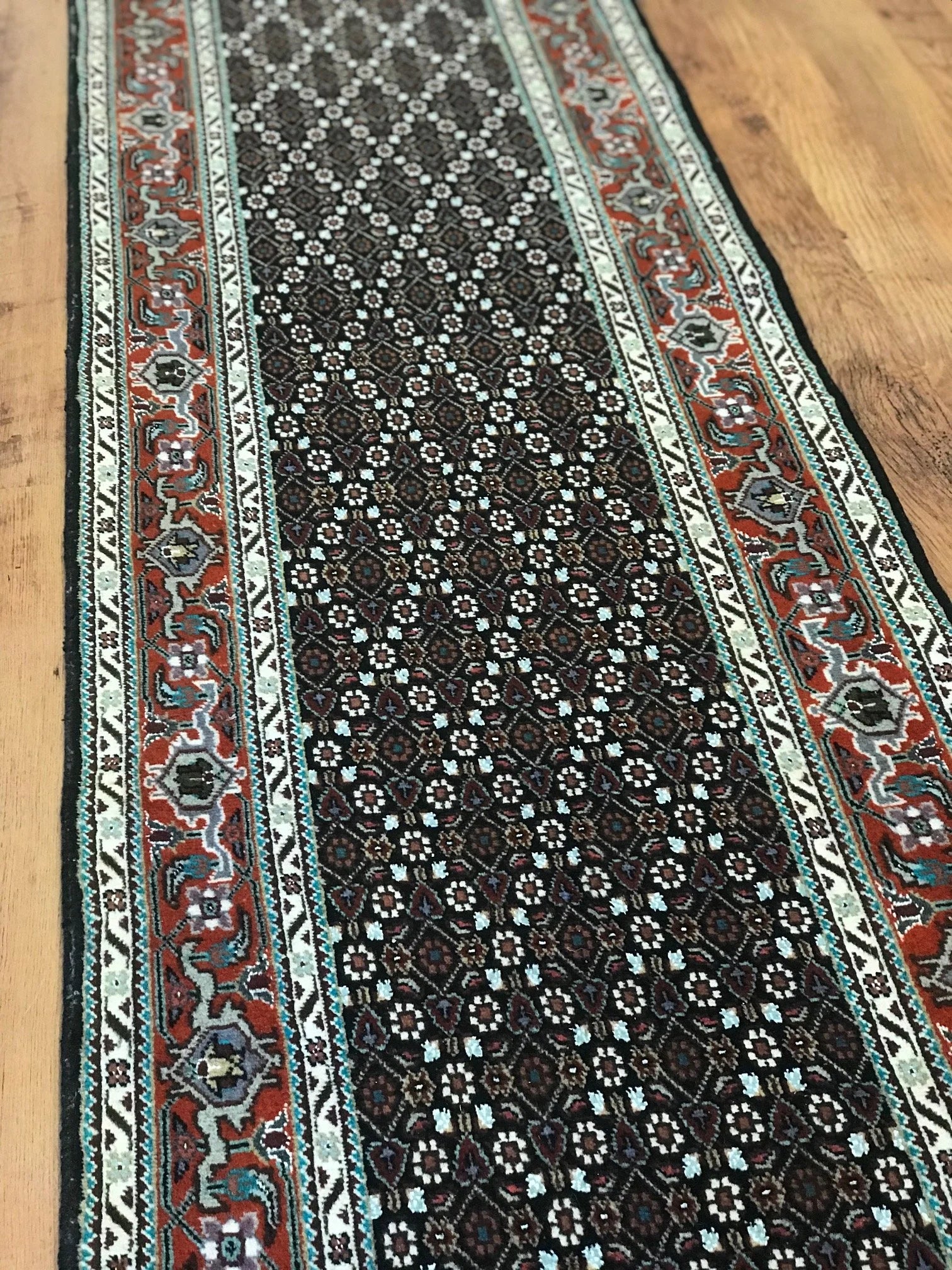 Tabriz Herati Wool & Silk Rug (2'3" x 9'8")