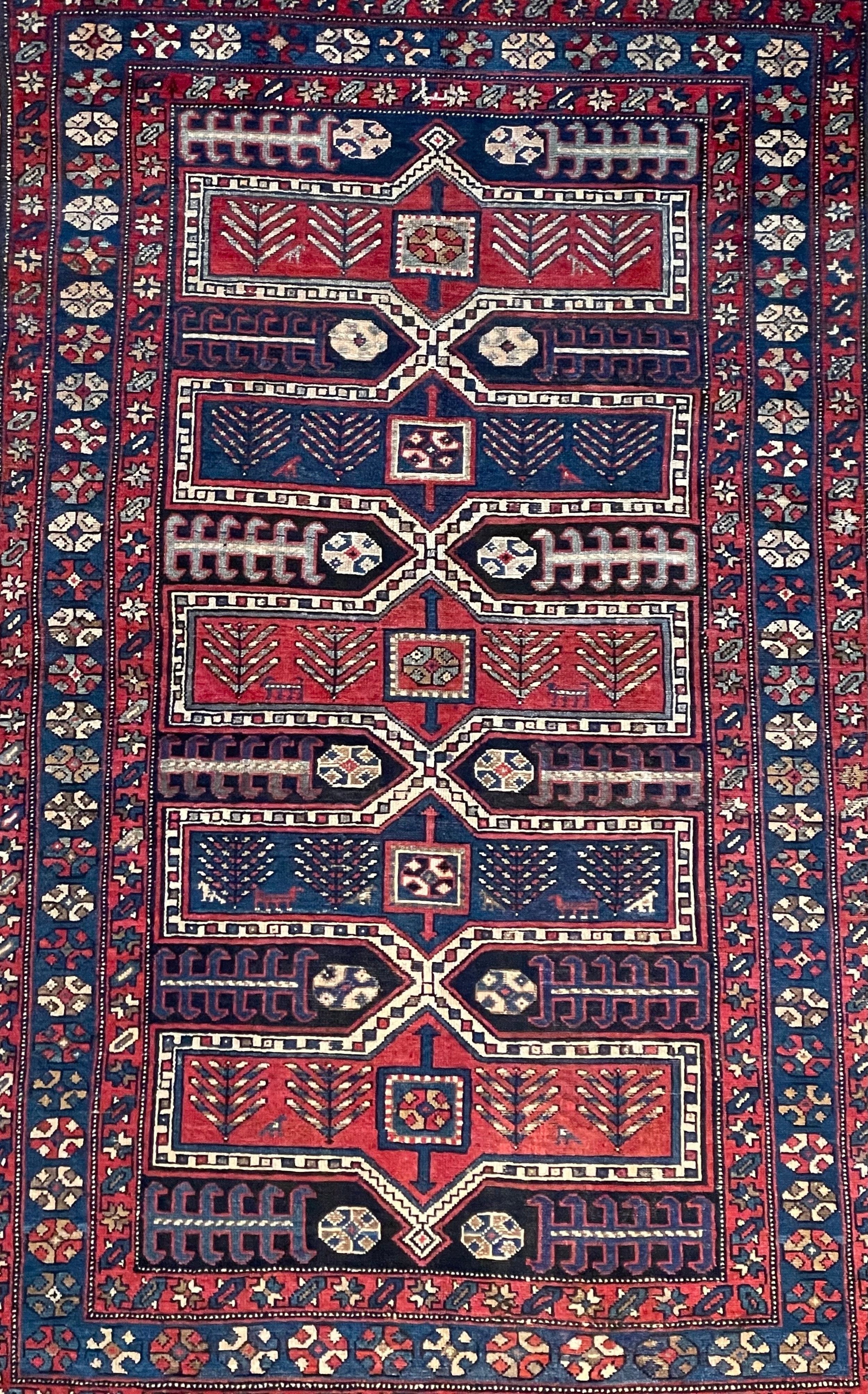 Ardebil Semi-Antique Wool Rug (4'3" x 6'11")