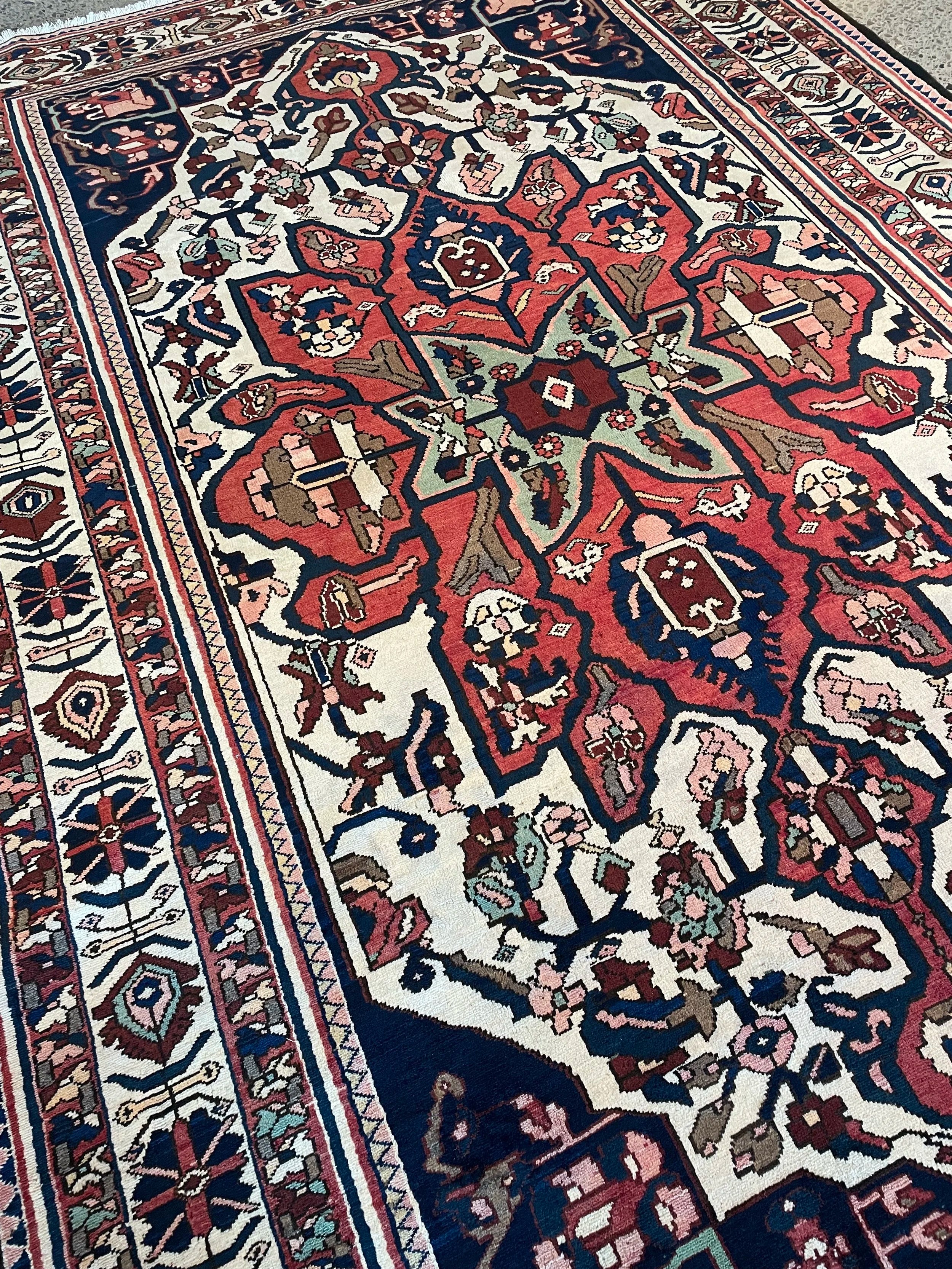 Bakhtiari Wool Rug (7x10)