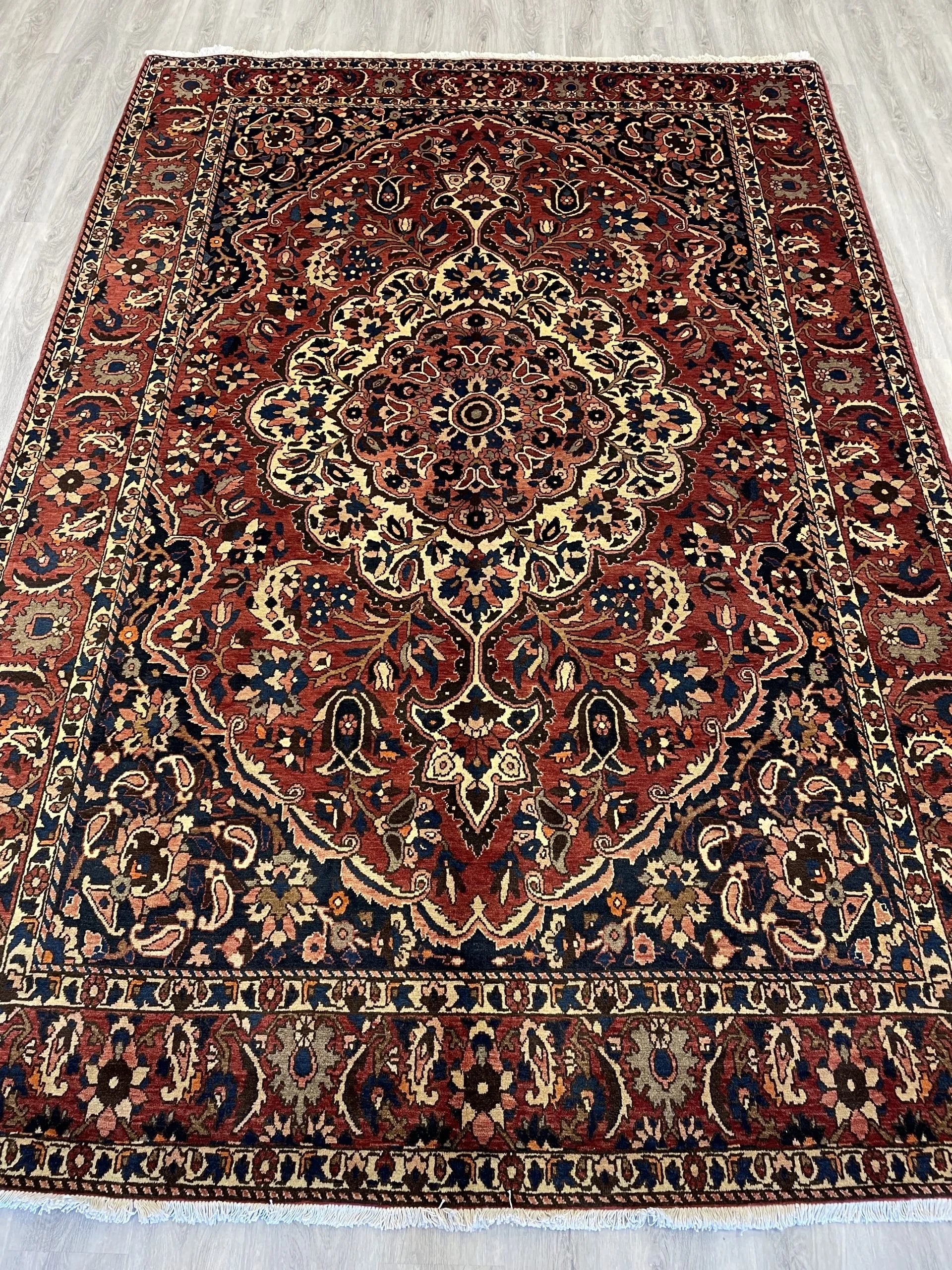 Bakhtiari Rustic Wool Rug (7'0" x 10'3")