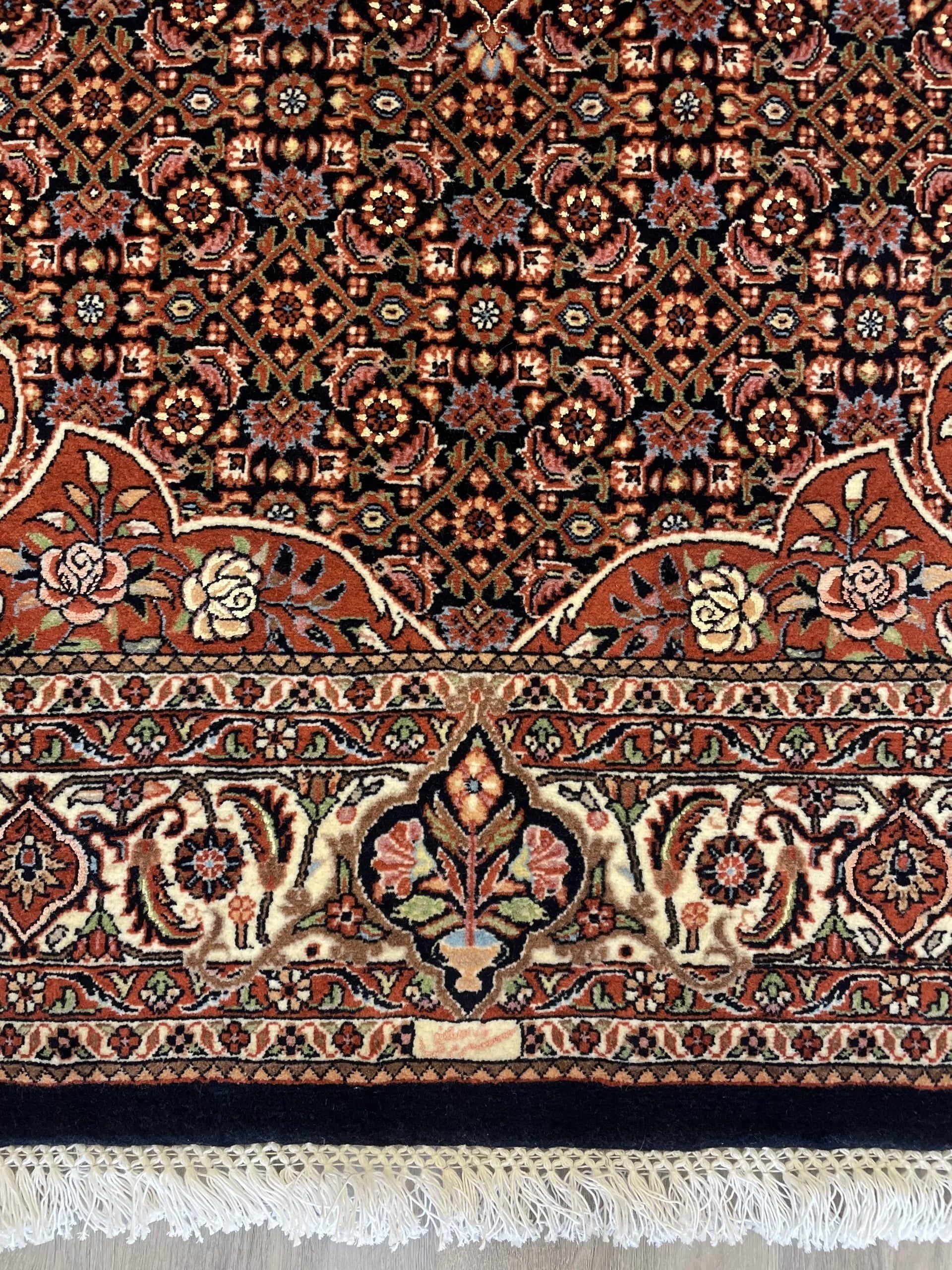 Bijar Wool & Silk Rug (5'0" x 7'1")