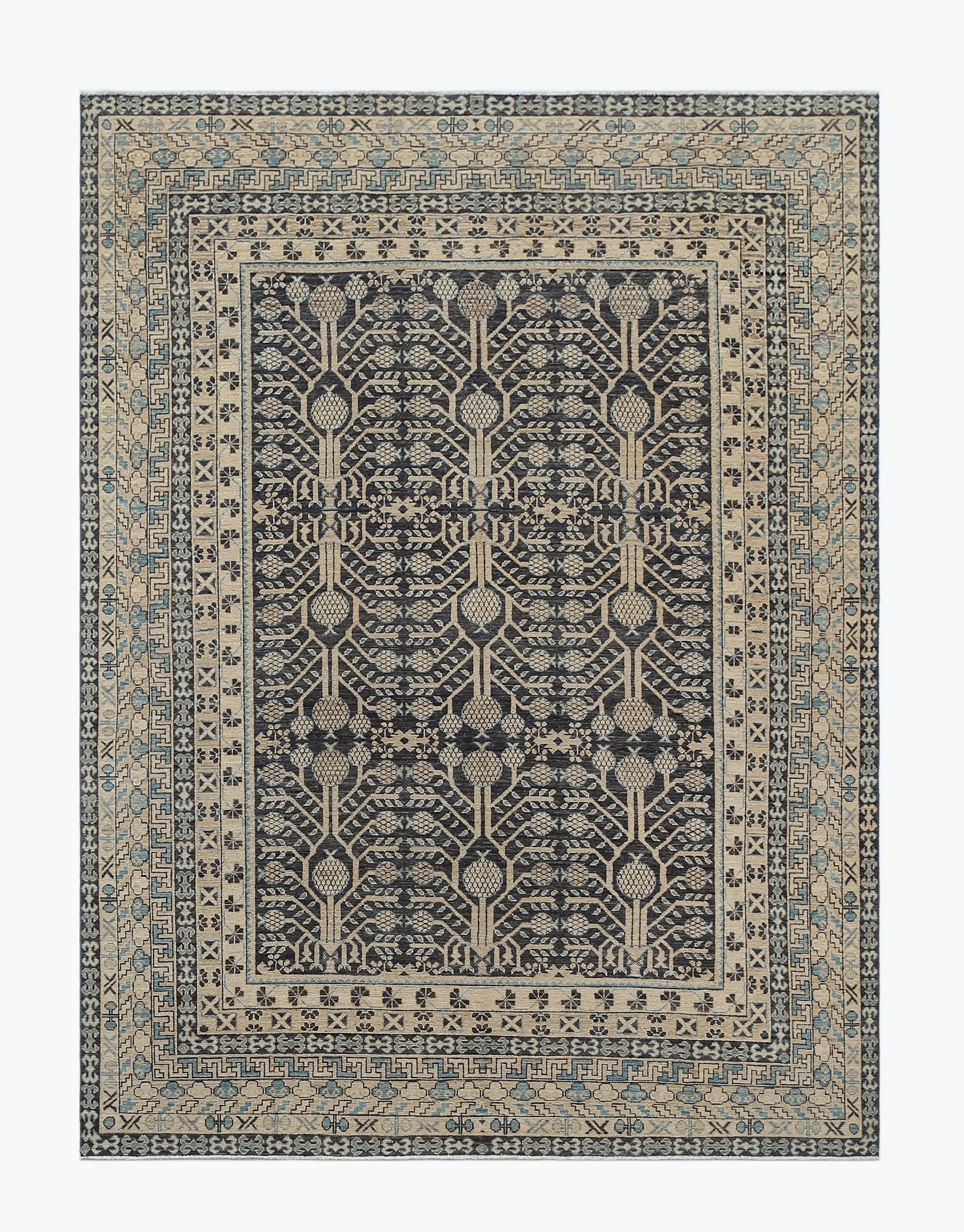 Khotan Wool Rug (9'0" x 11'10")