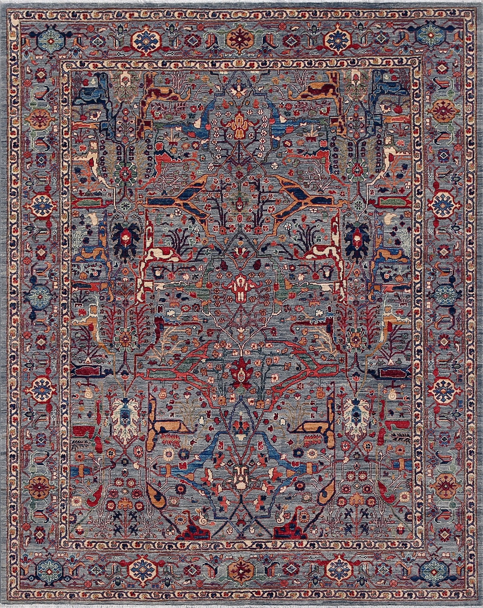 Contemporary Tribal Wool Rug (8'1" x 9'10")