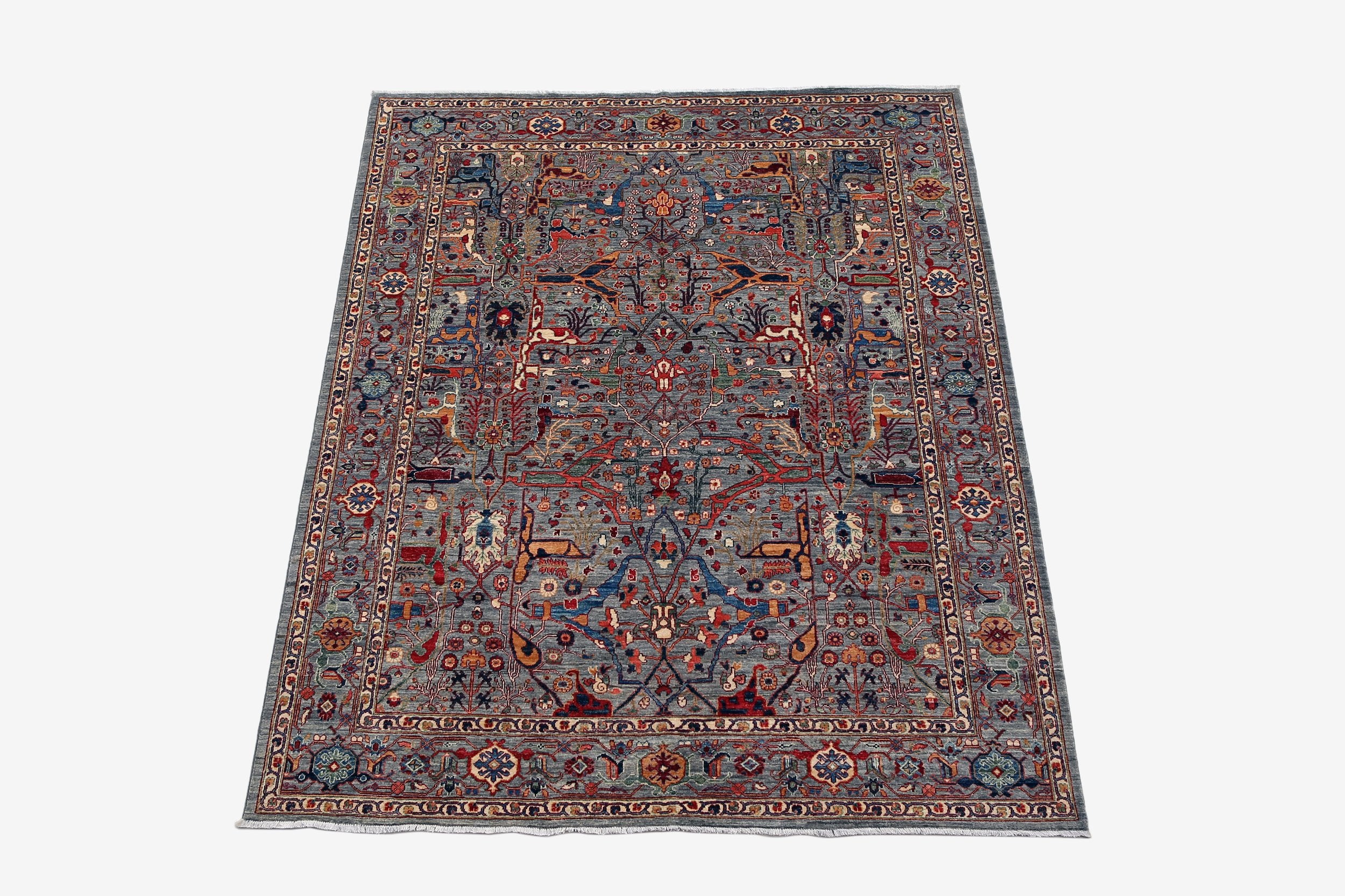 Contemporary Tribal Wool Rug (8'1" x 9'10")
