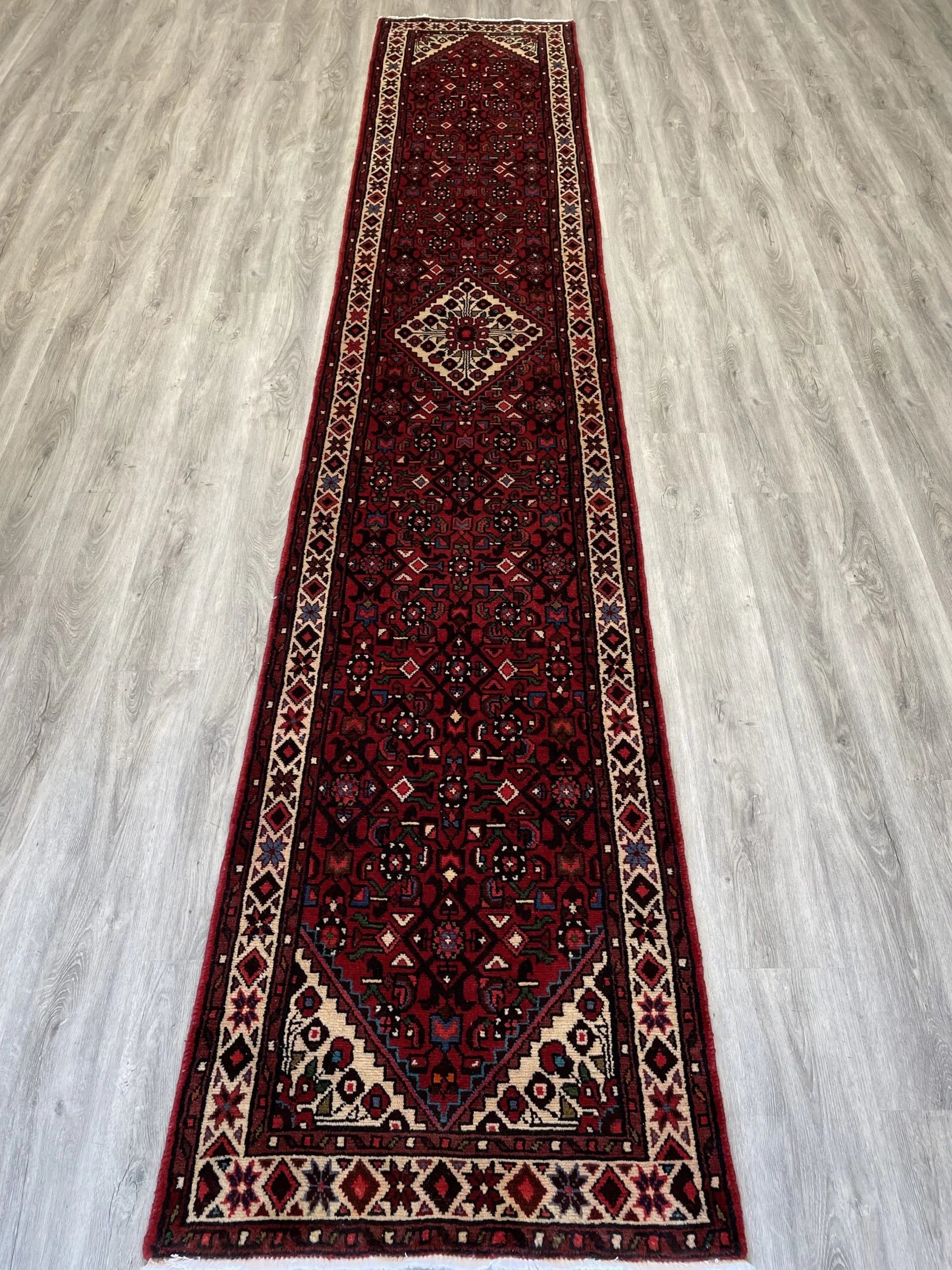 Tribal Wool Runner Rug (2'4" x 12'6")