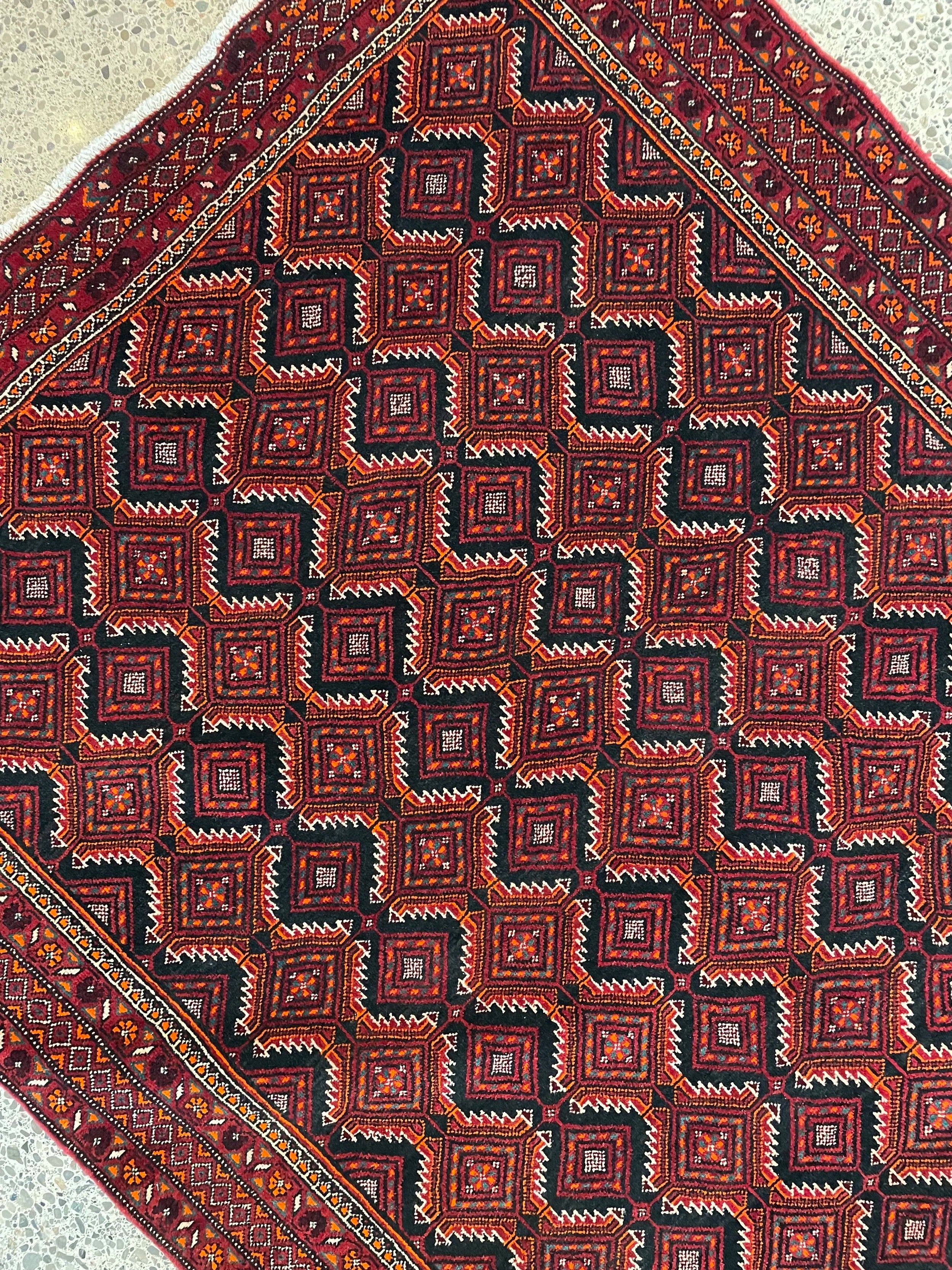 Fine Baluchi Wool Rug Runner (4'8" x 12'8")