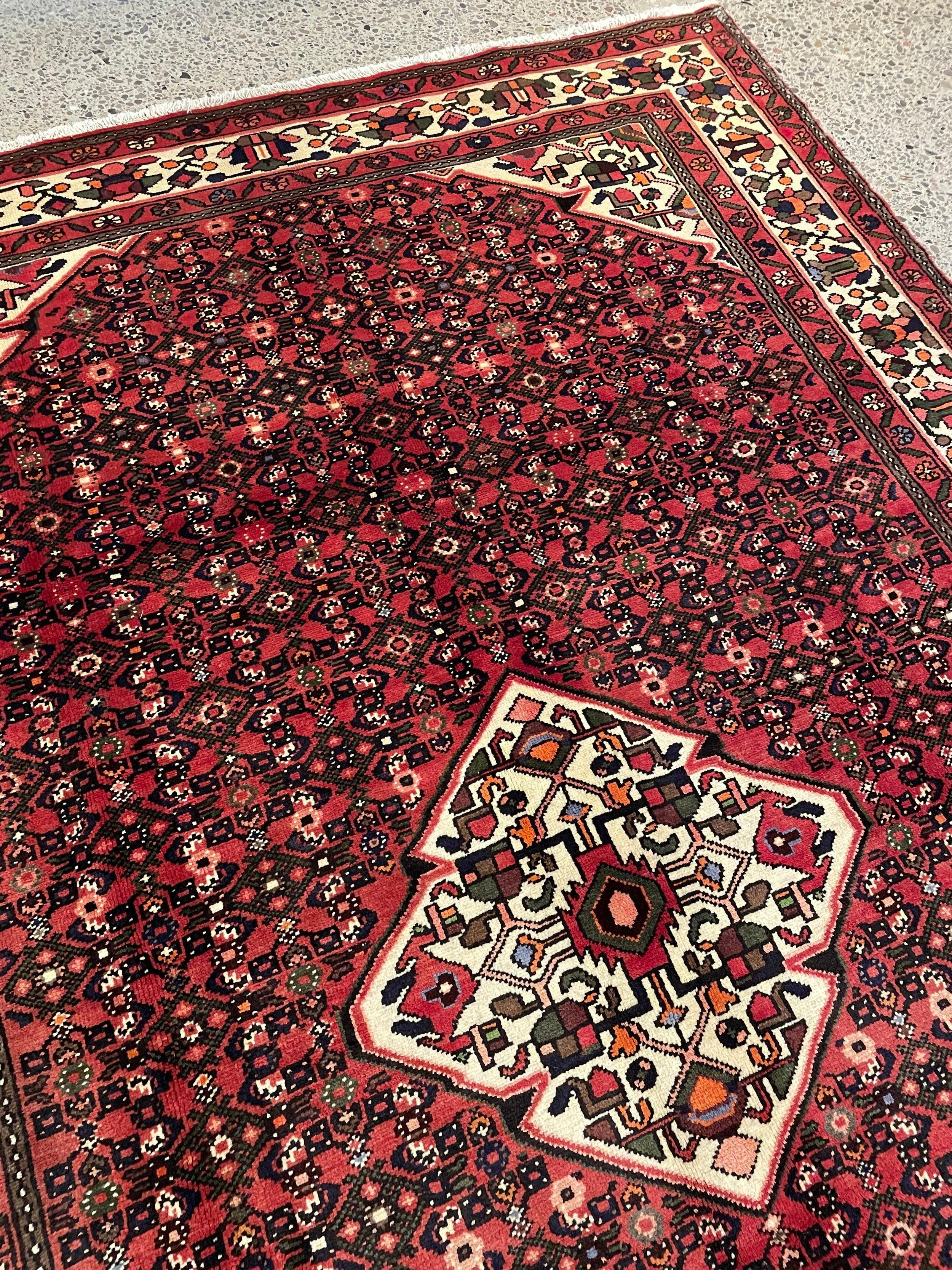 Hosseinabad Wool Rug (6'11" x 10'6")