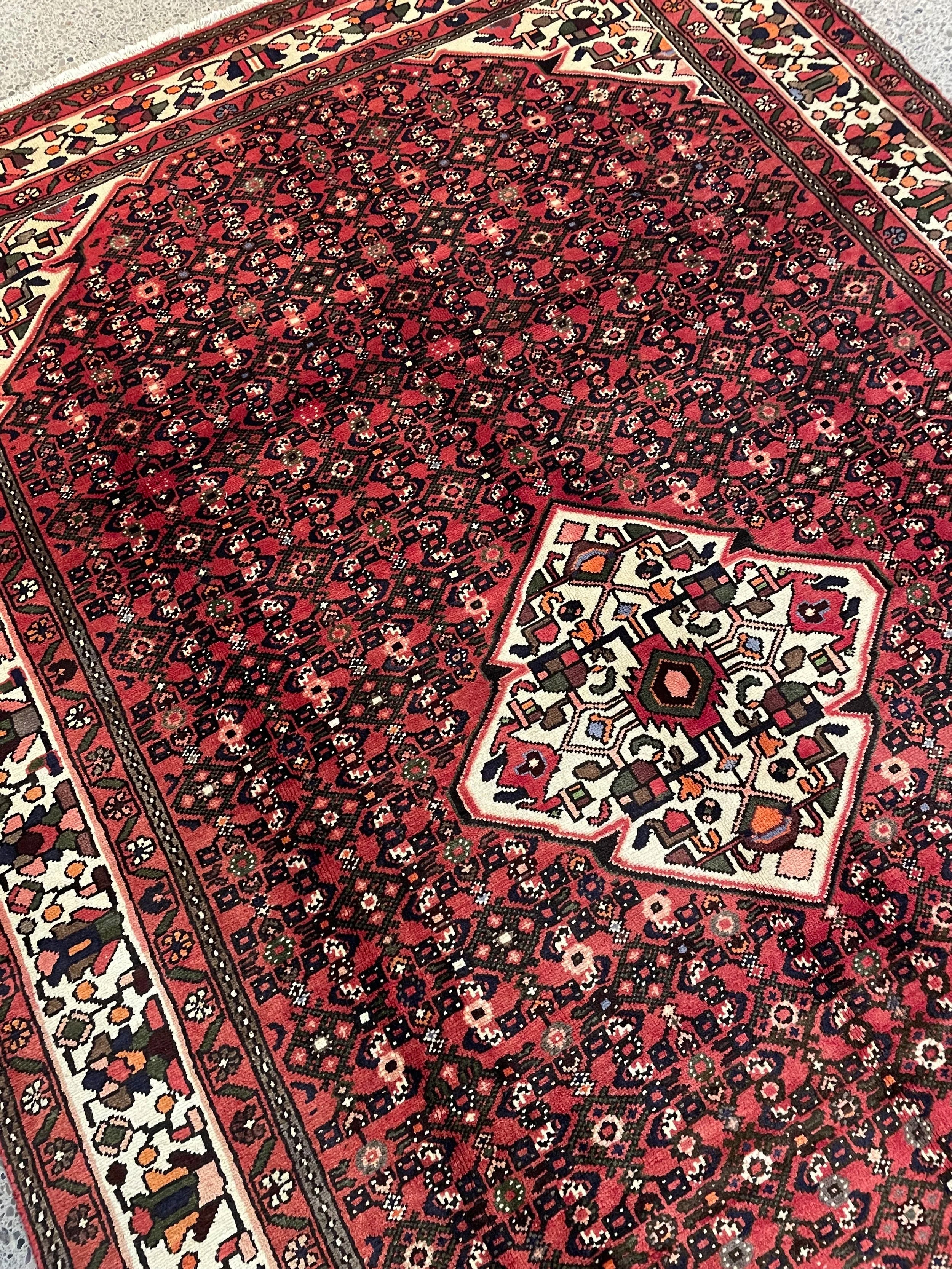 Hosseinabad Wool Rug (6'11" x 10'6")