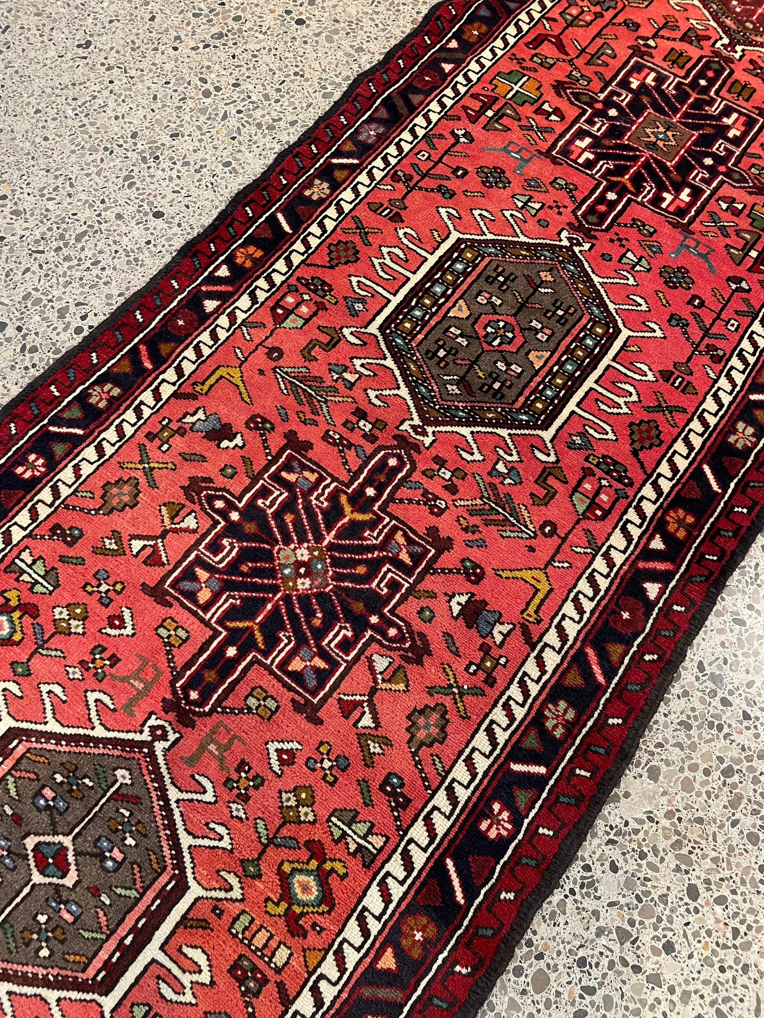 Karajeh Tribal Wool Rug Runner (2'8" x 16'7")