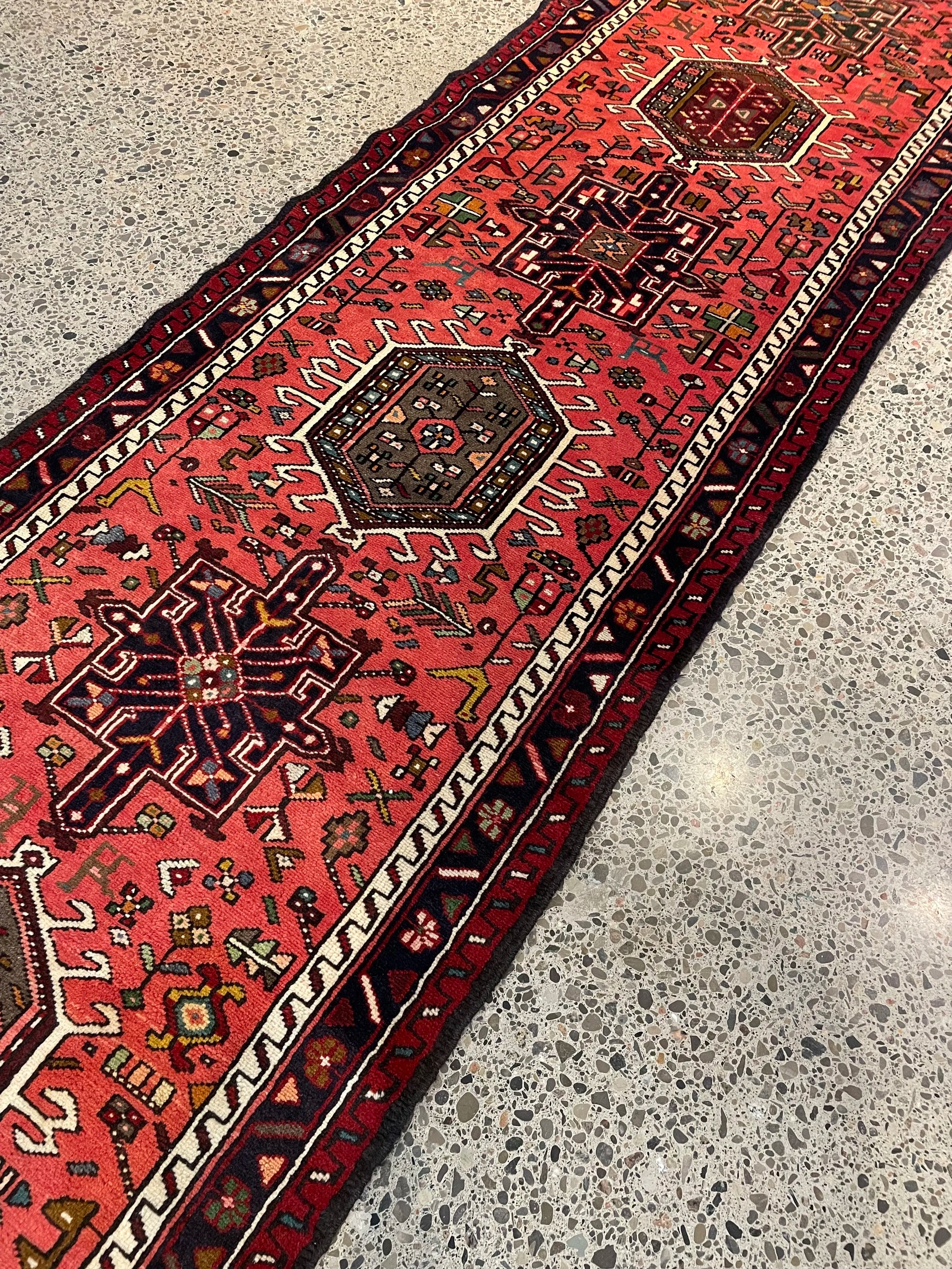 Karajeh Tribal Wool Rug Runner (2'8" x 16'7")