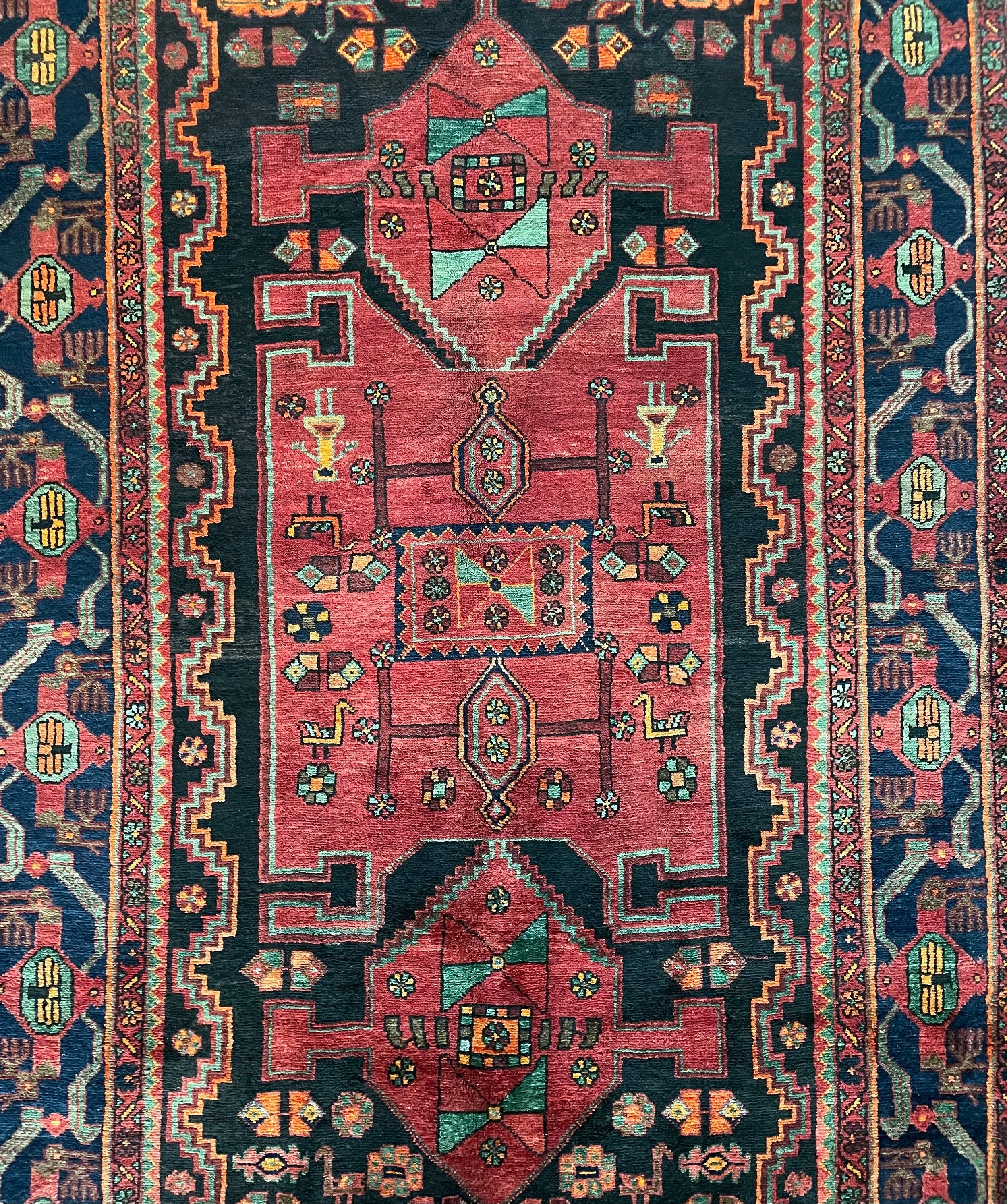 Koliai Tribal Wool Rug (4'4" x 8'7")