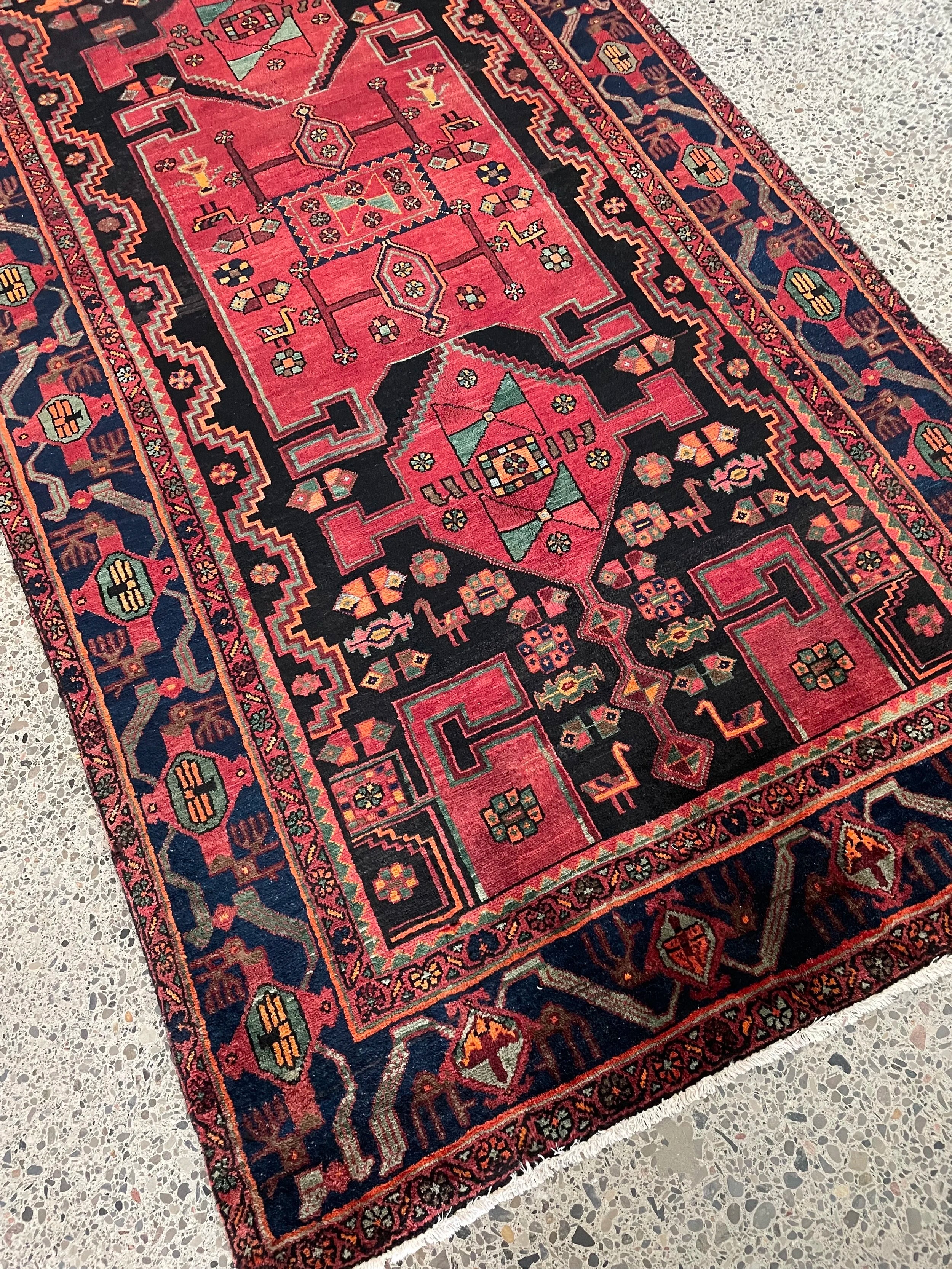 Koliai Tribal Wool Rug (4'4" x 8'7")