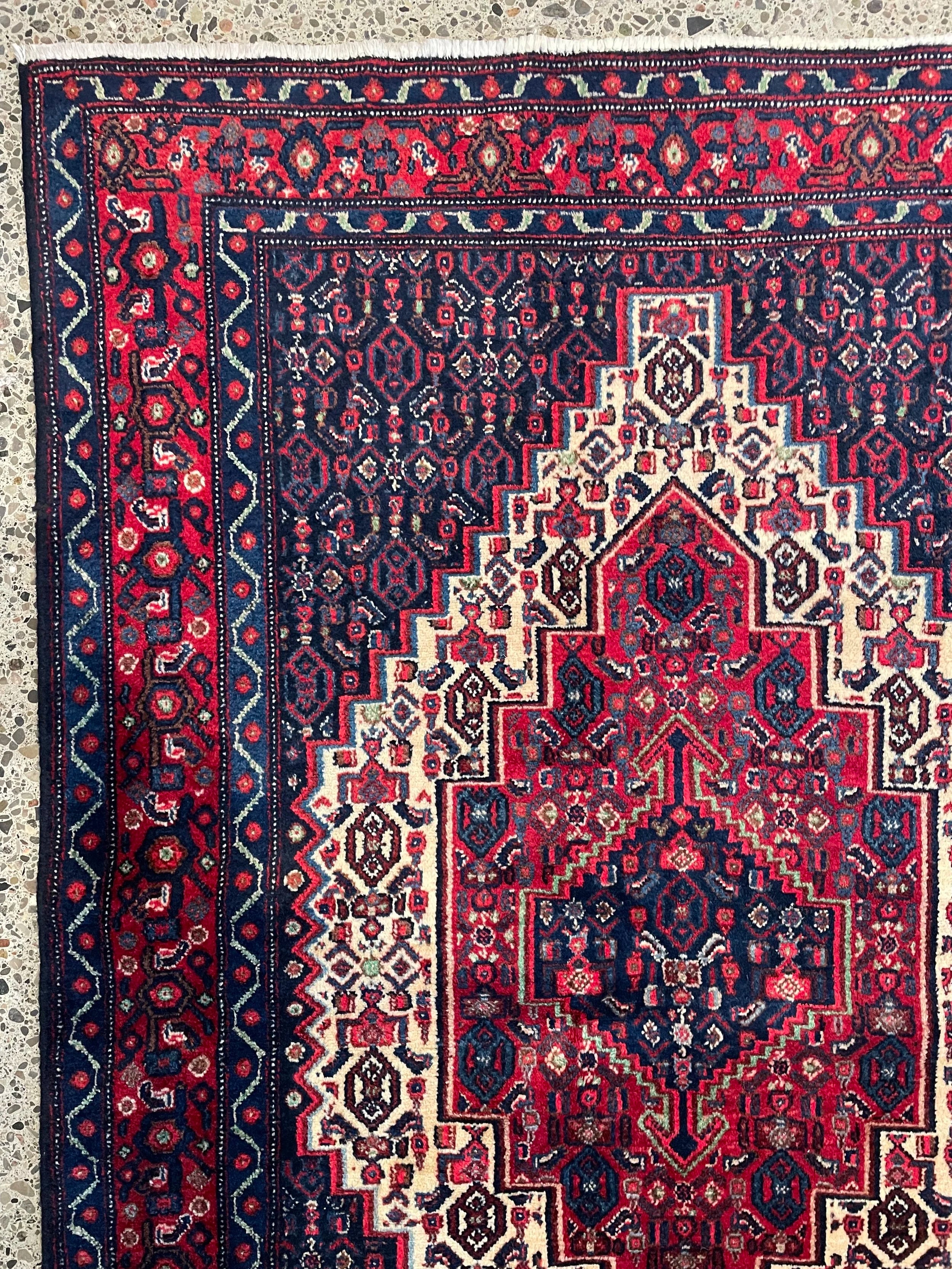 Senneh Wool Rug (3'9" x 5'2")