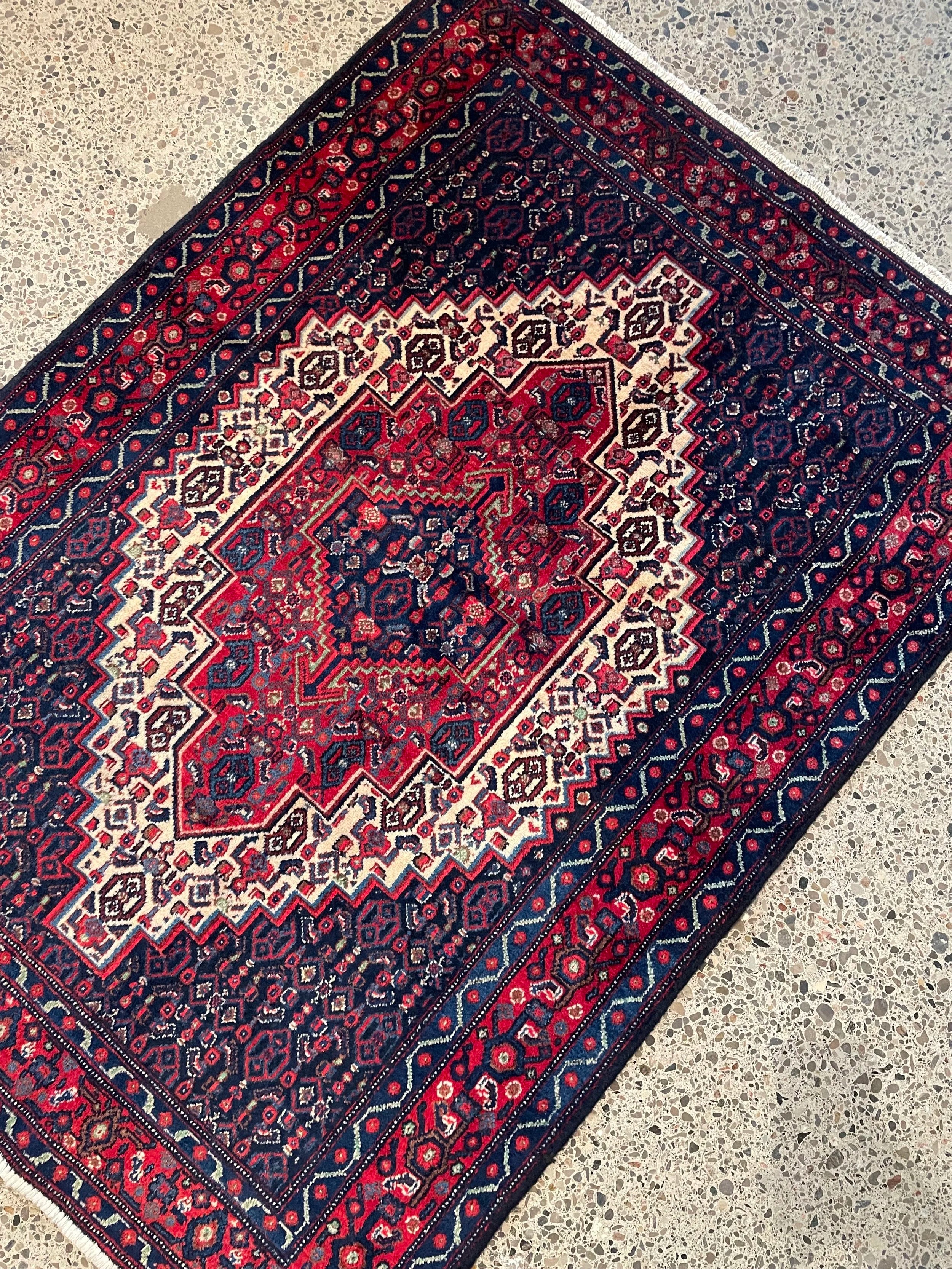 Senneh Wool Rug (3'9" x 5'2")