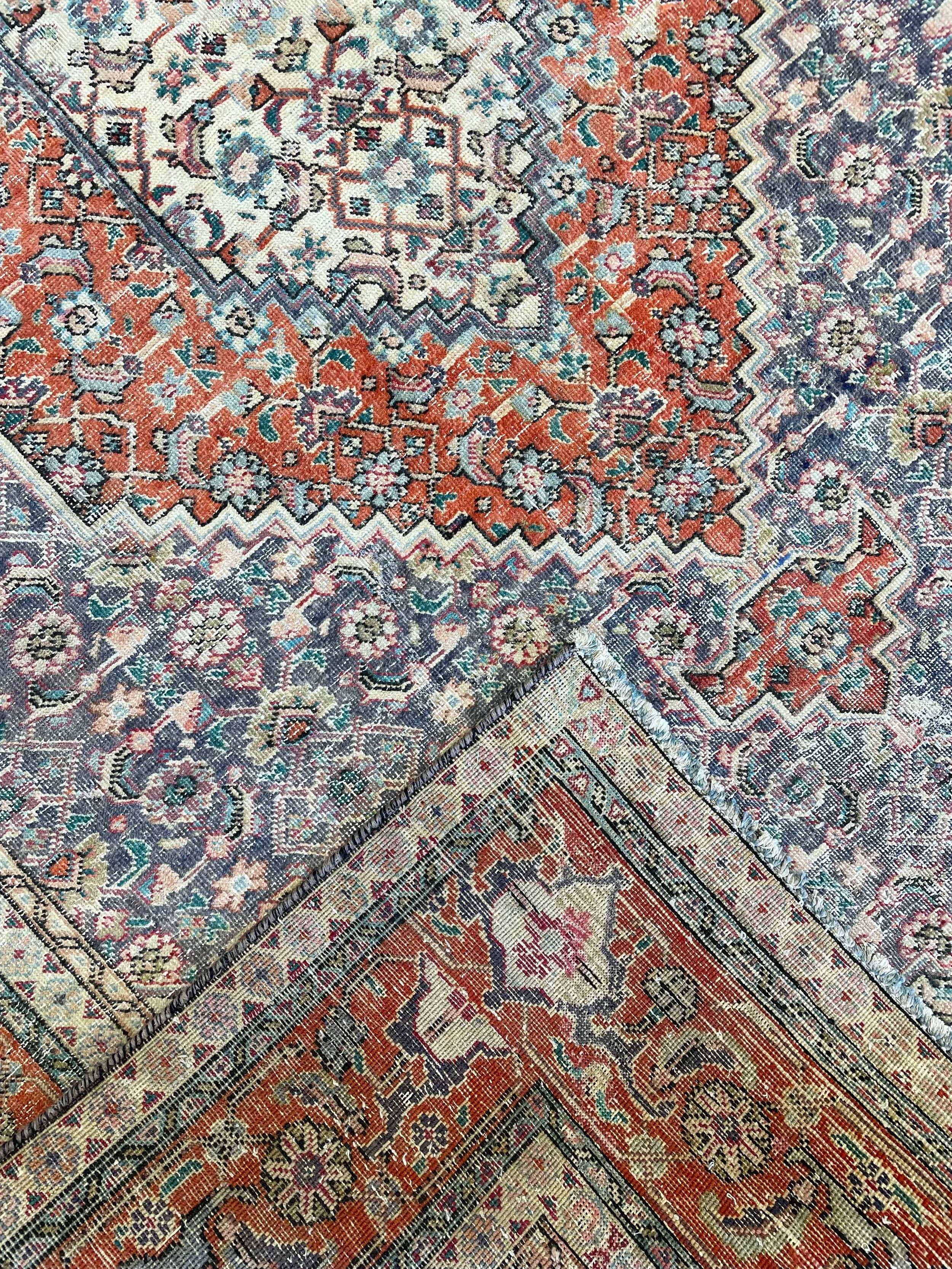 Distressed Vintage Wool Rug (6'4" x 9'5")