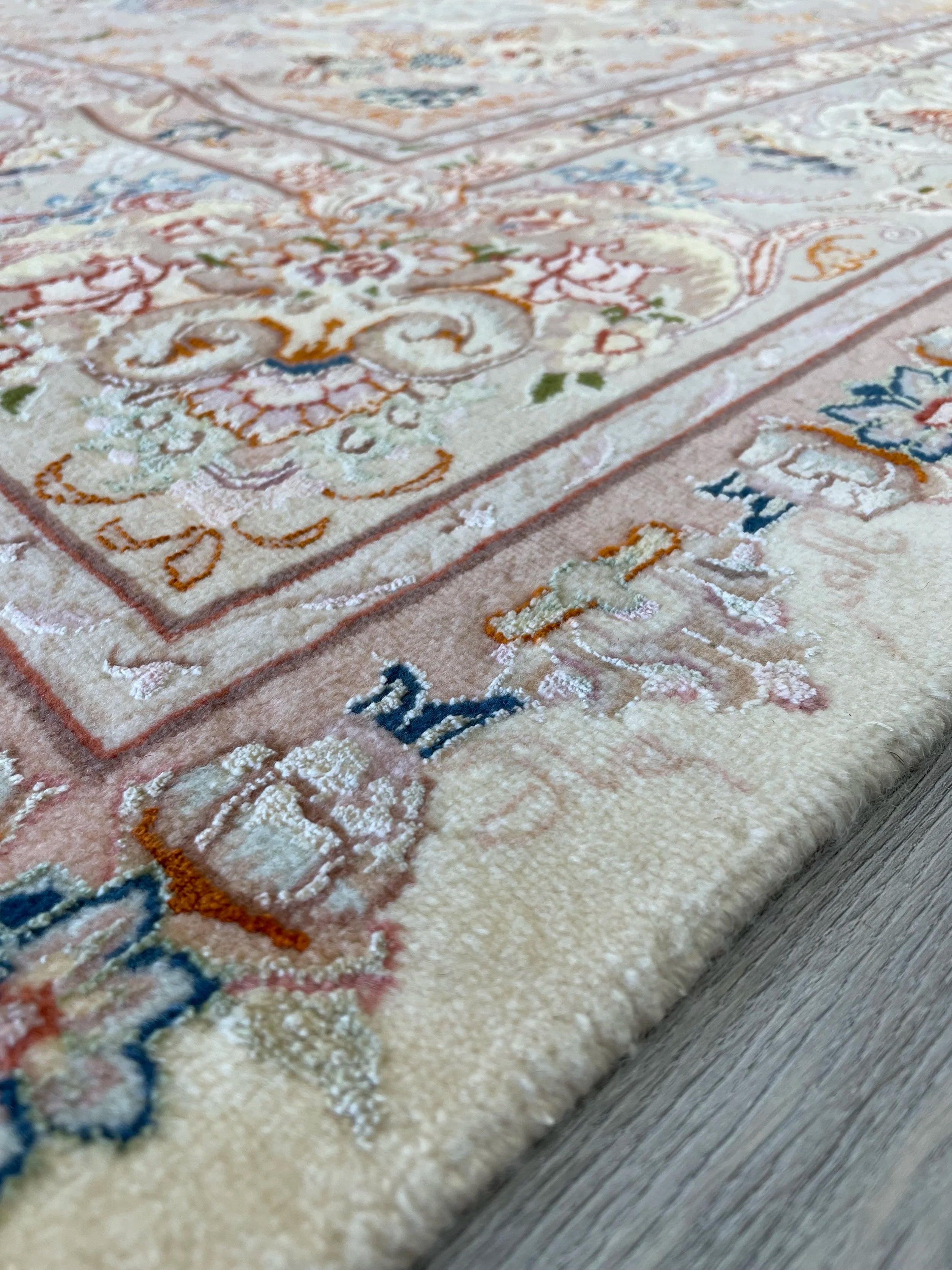 Tabriz Wool & Silk Rug (6'8" x 10'0")