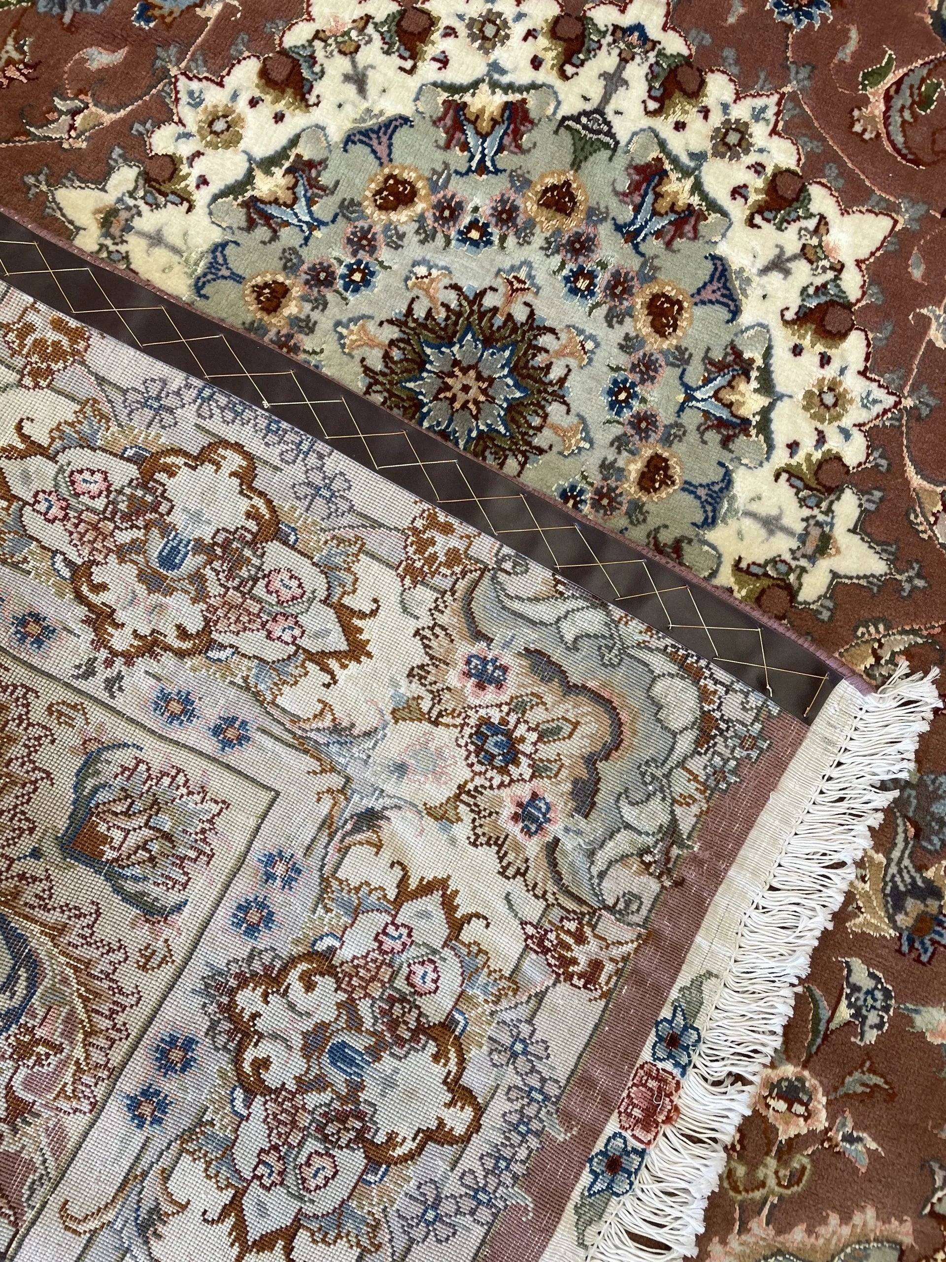 Tabriz Wool & Silk Rug ( 4'10" x 6'6")